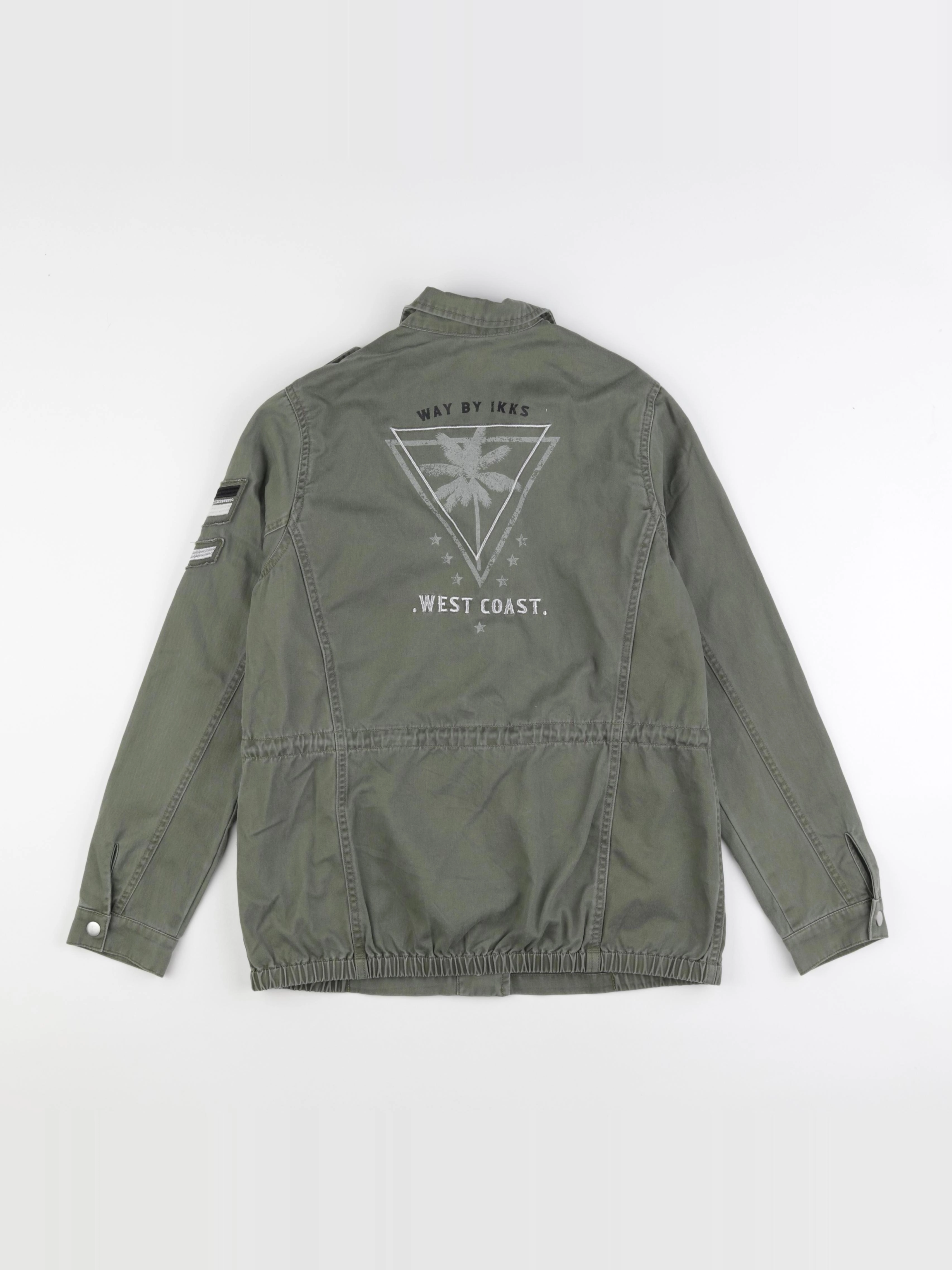 IKKS - veste imprimé au dos vert - 14 ans