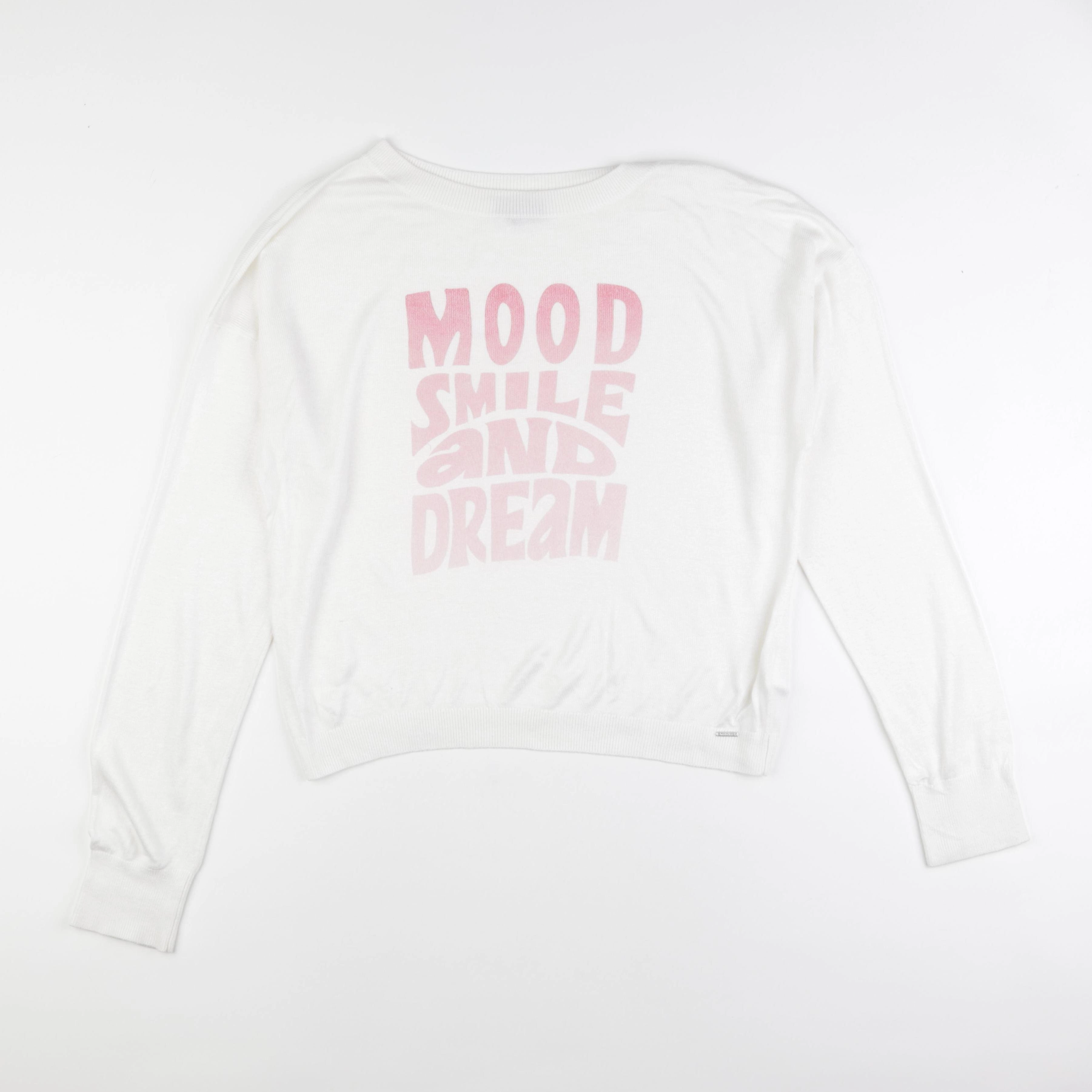 IKKS - pull blanc, rose - 16 ans