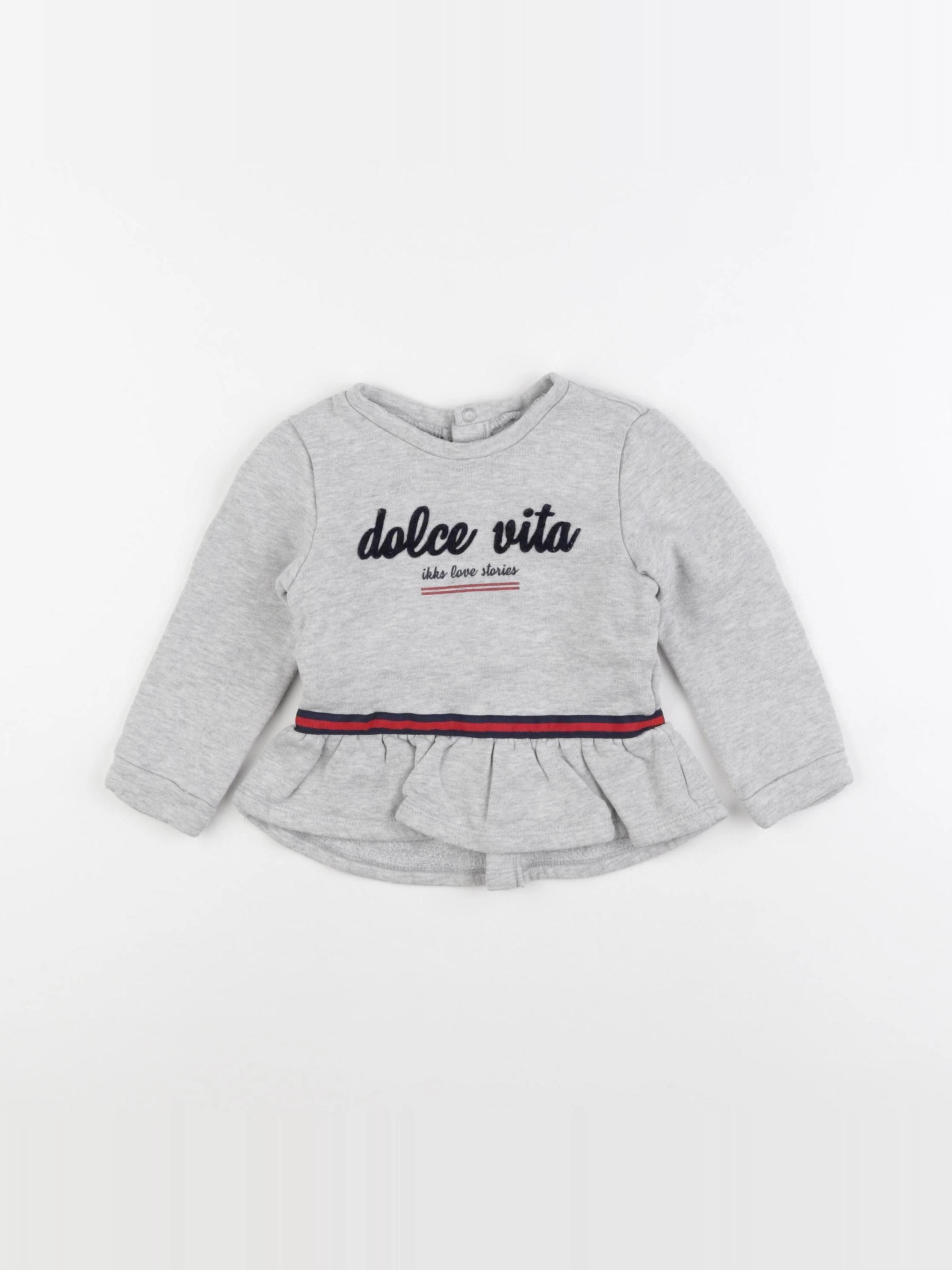 IKKS - sweat gris - 2 ans