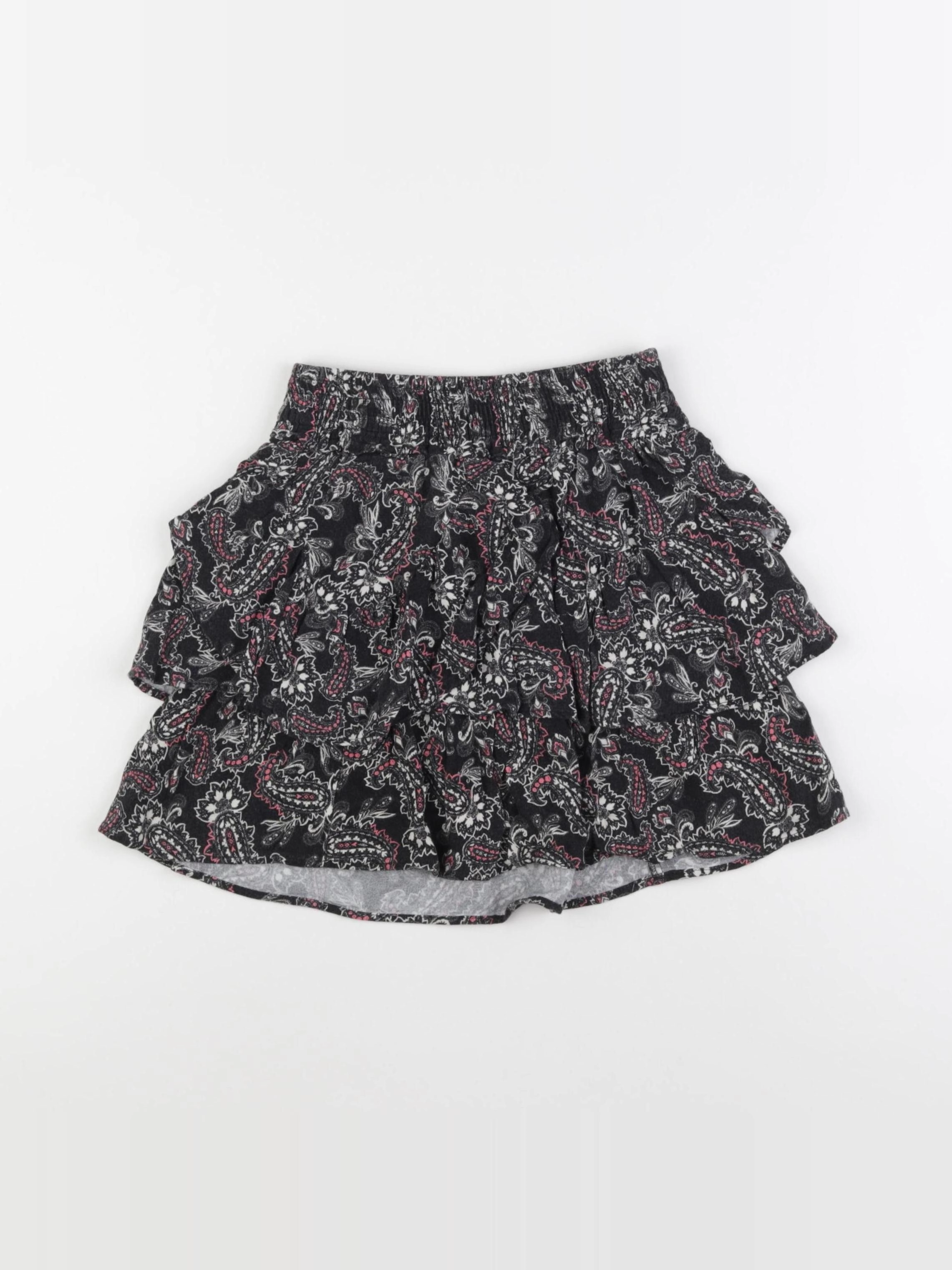 IKKS - jupe gris, rose - 8 ans