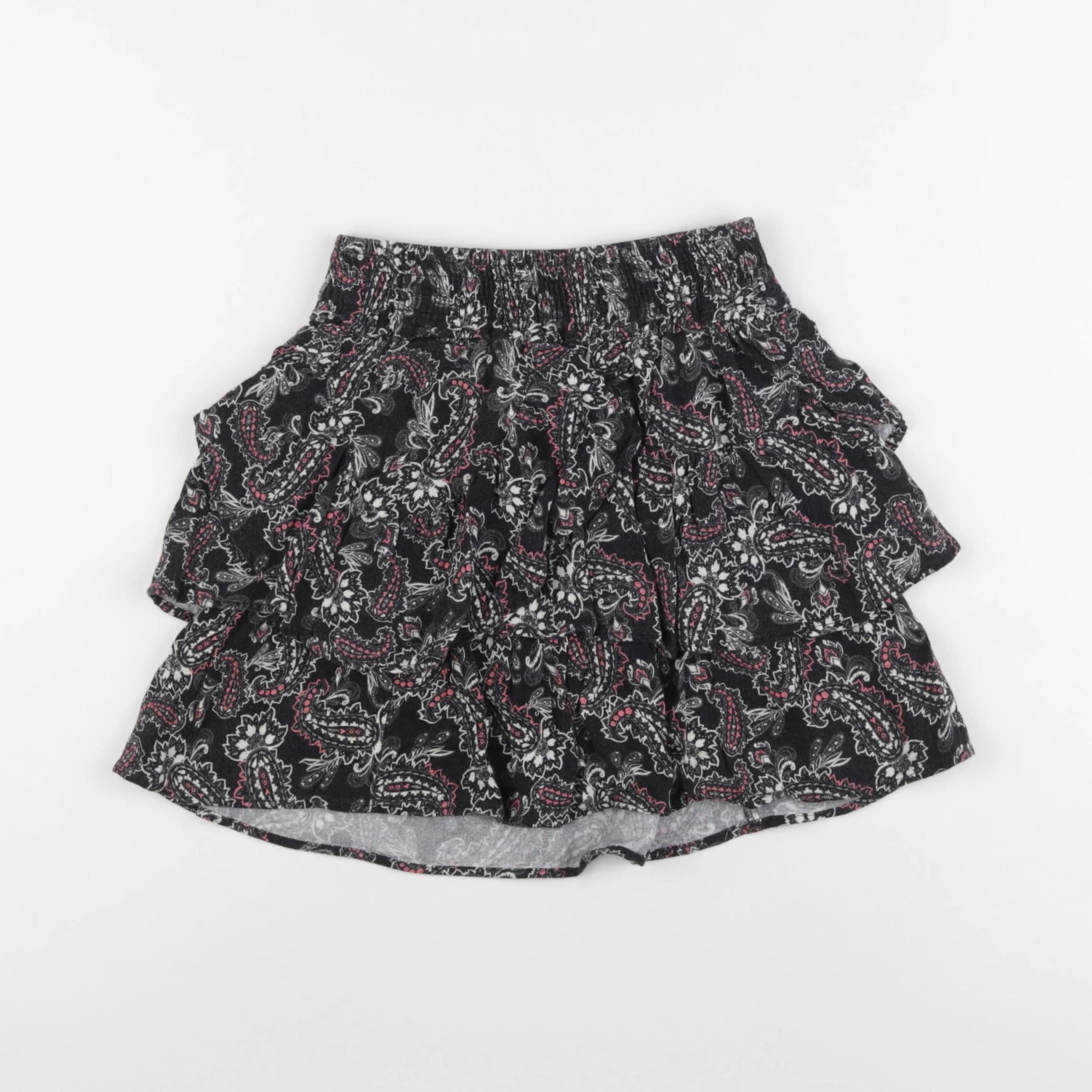 IKKS - jupe gris, rose - 8 ans