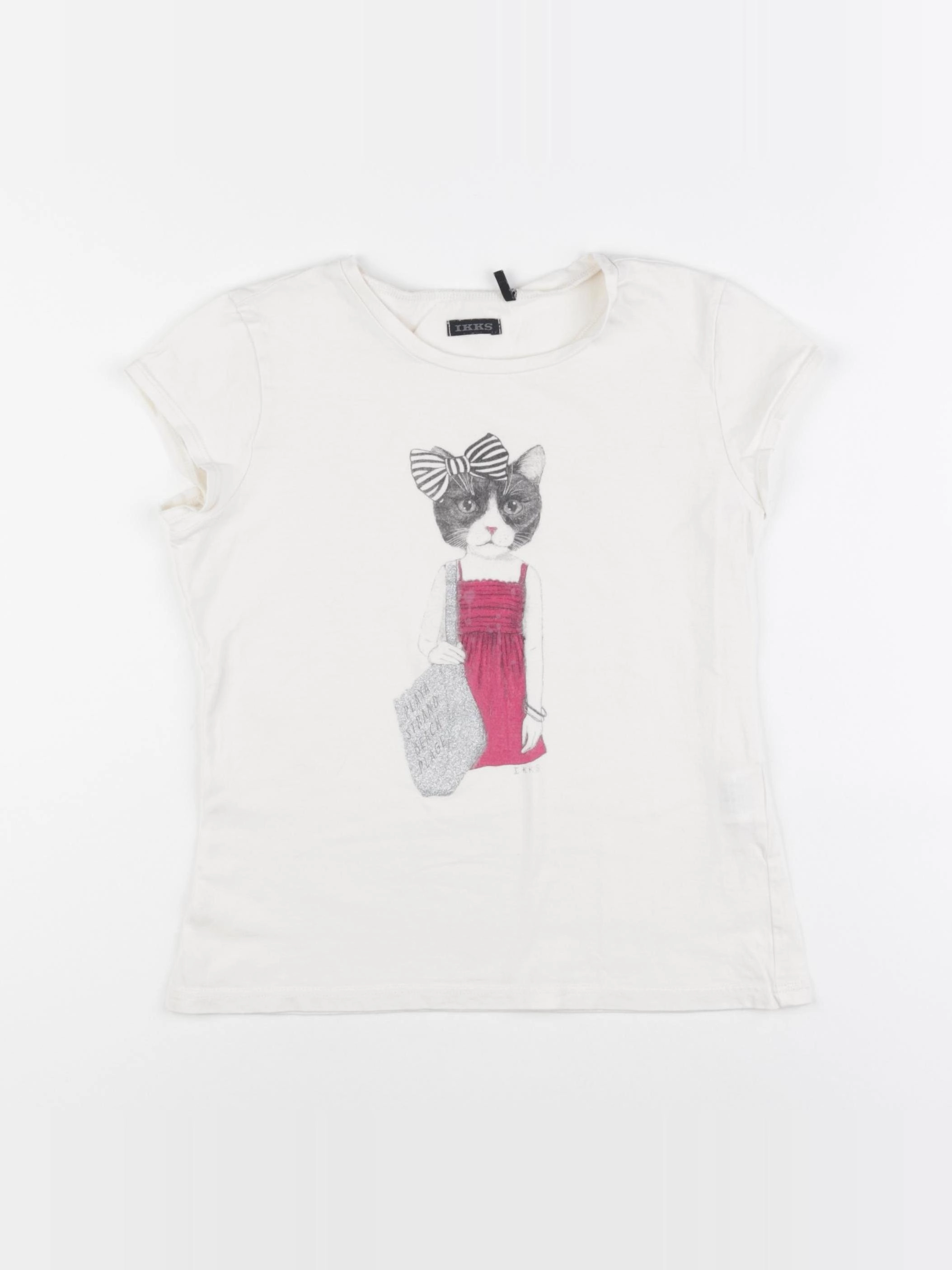 IKKS - tee-shirt beige - 10 ans