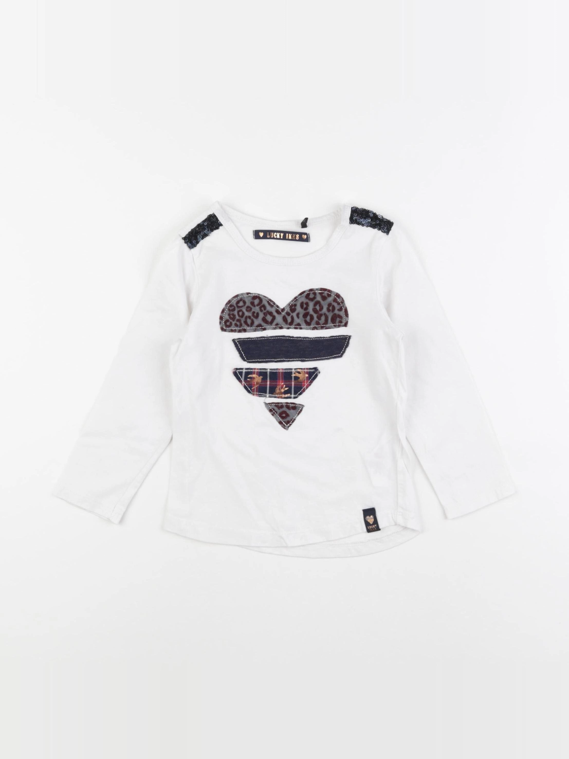 IKKS - tee-shirt blanc - 2 ans