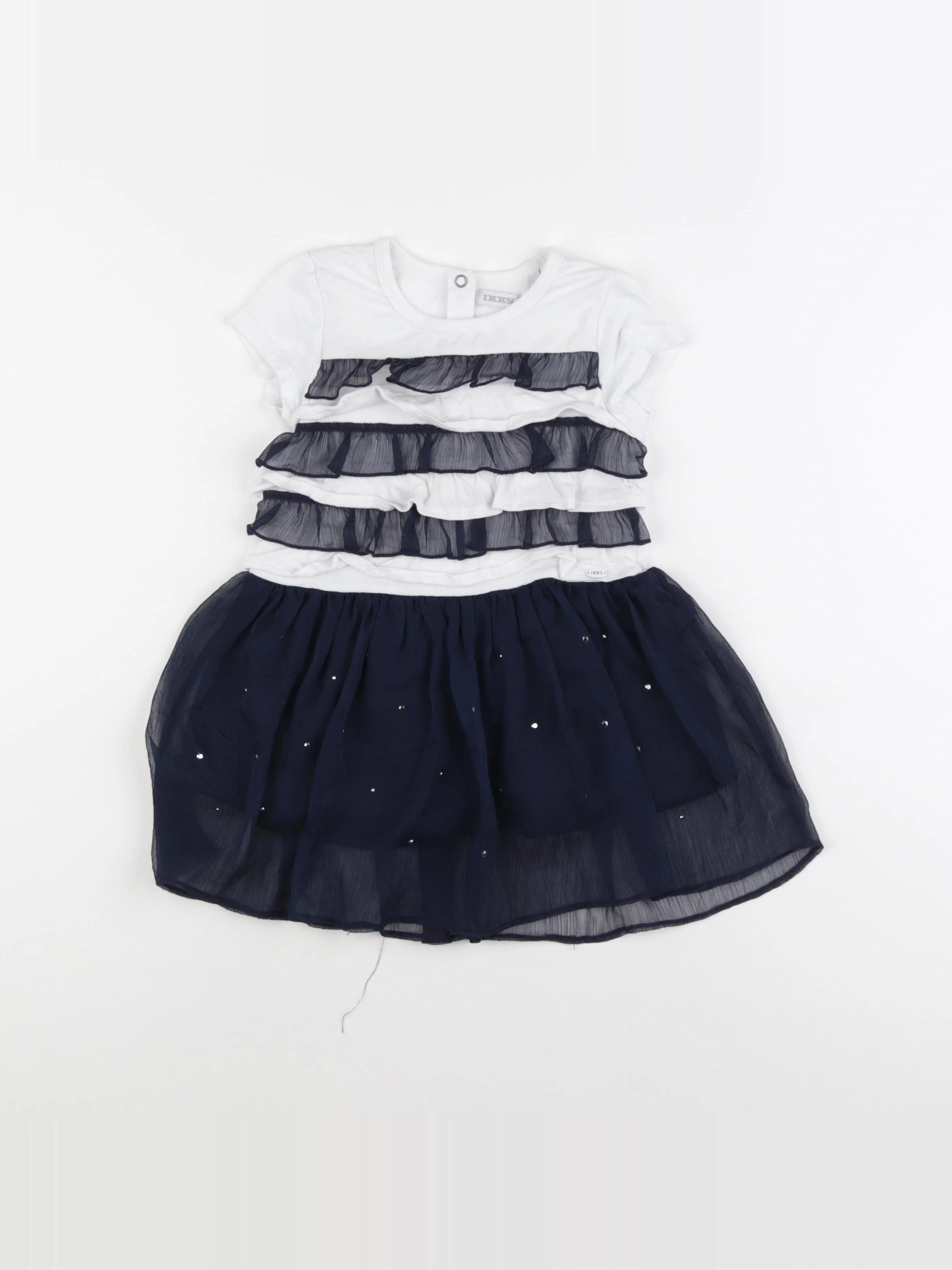 IKKS - robe blanc, bleu - 2 ans