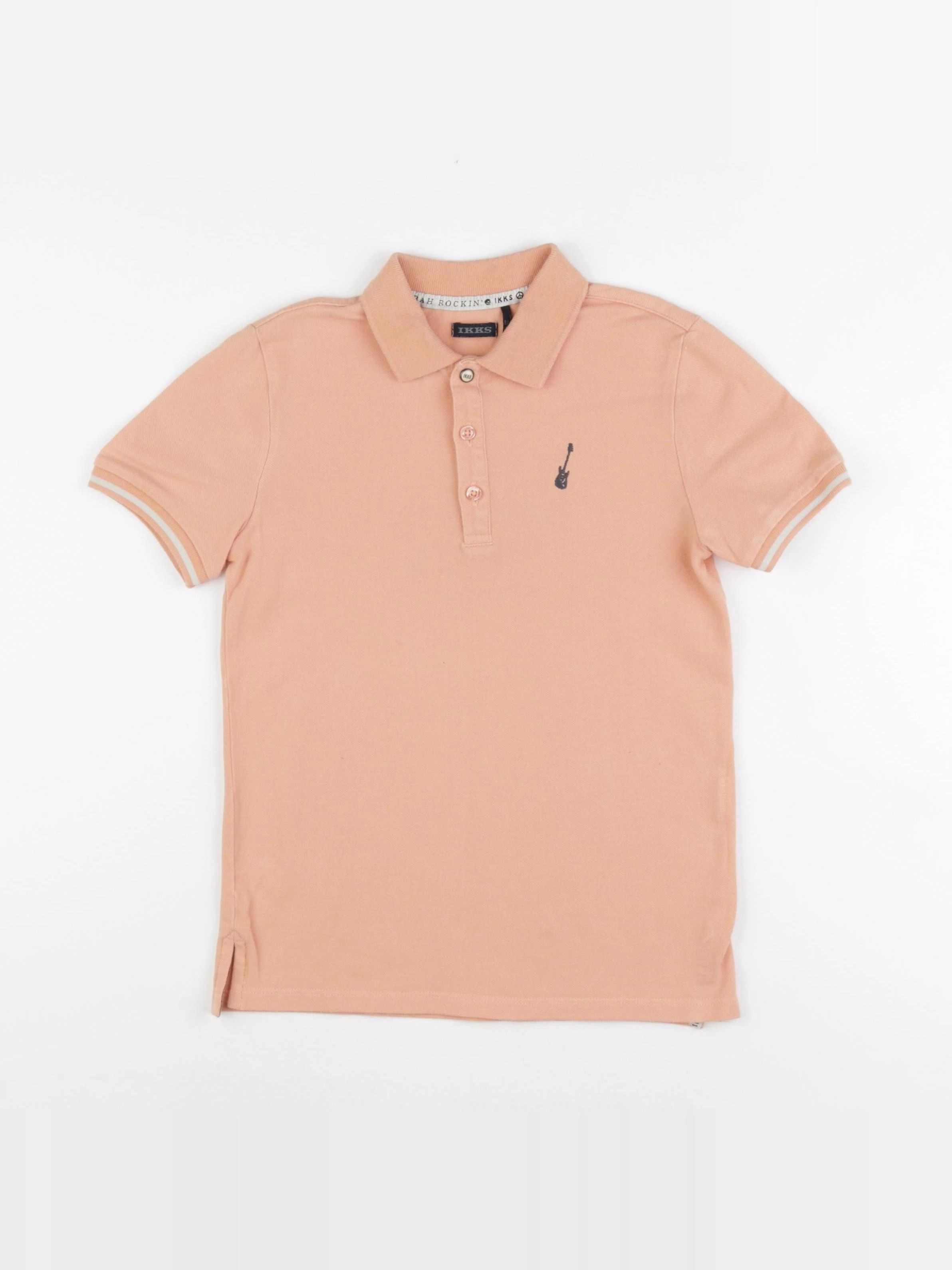 IKKS - polo orange - 8 ans