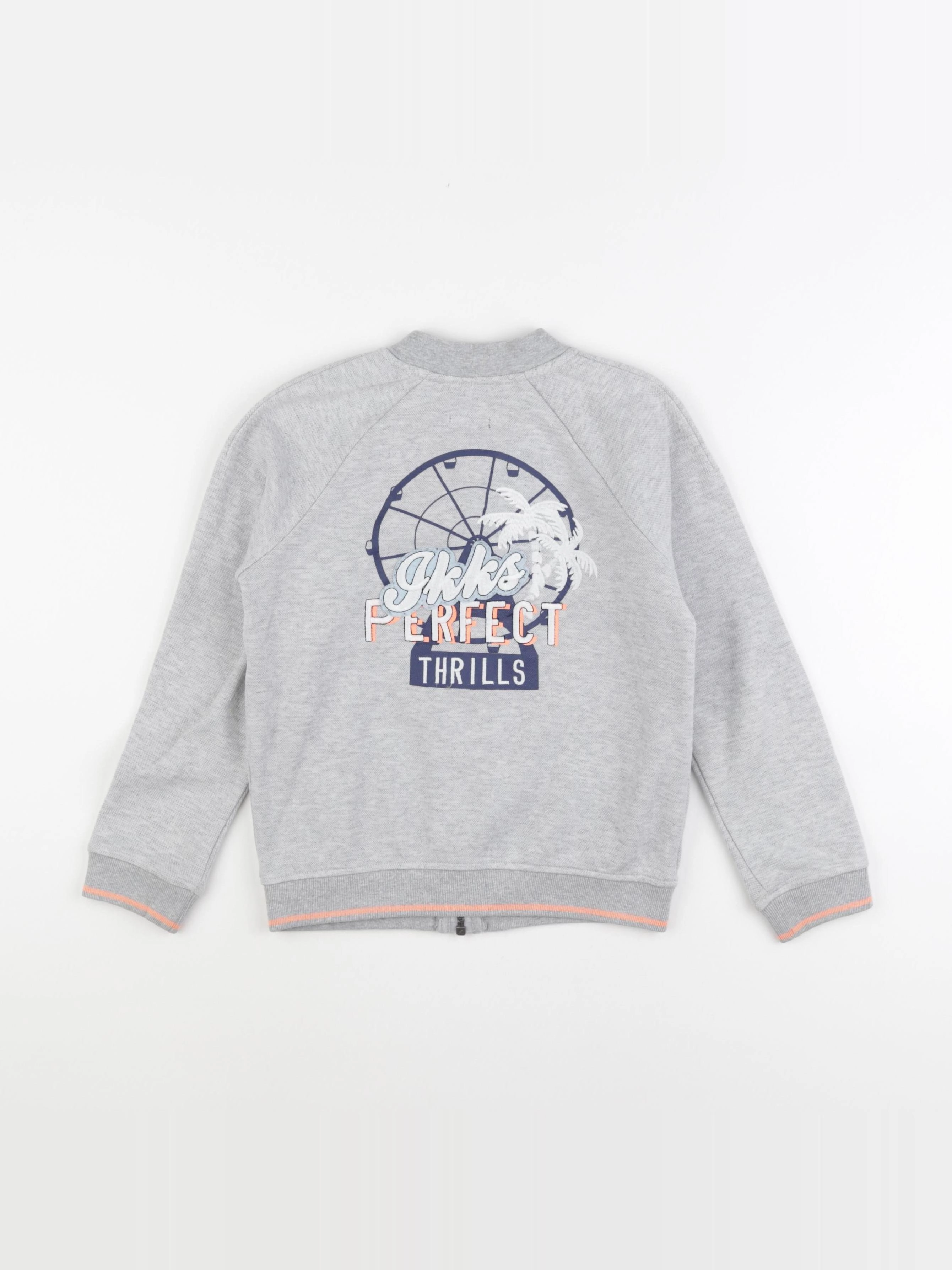 IKKS - sweat gris - 6 ans