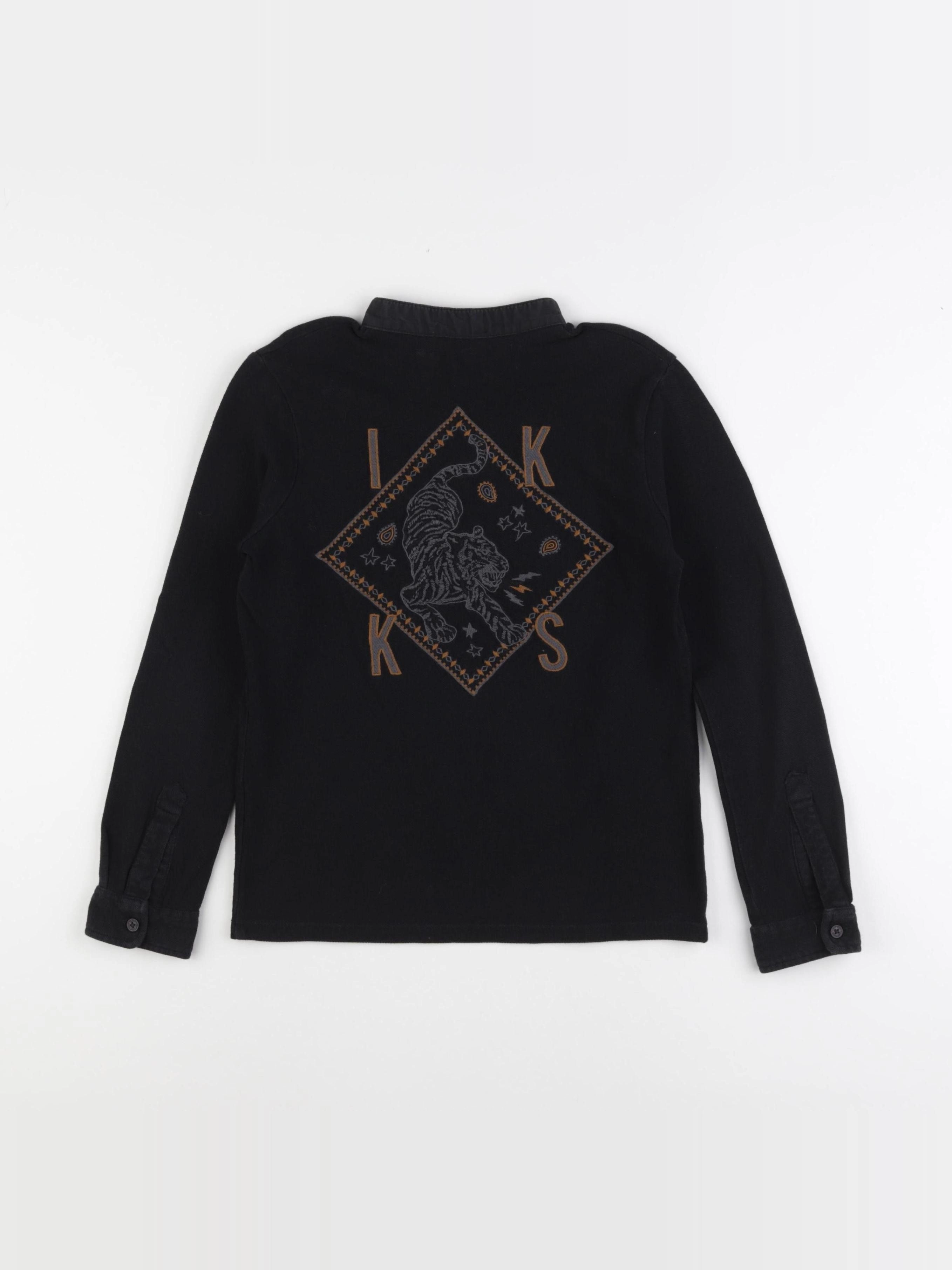 IKKS - polo noir - 8 ans