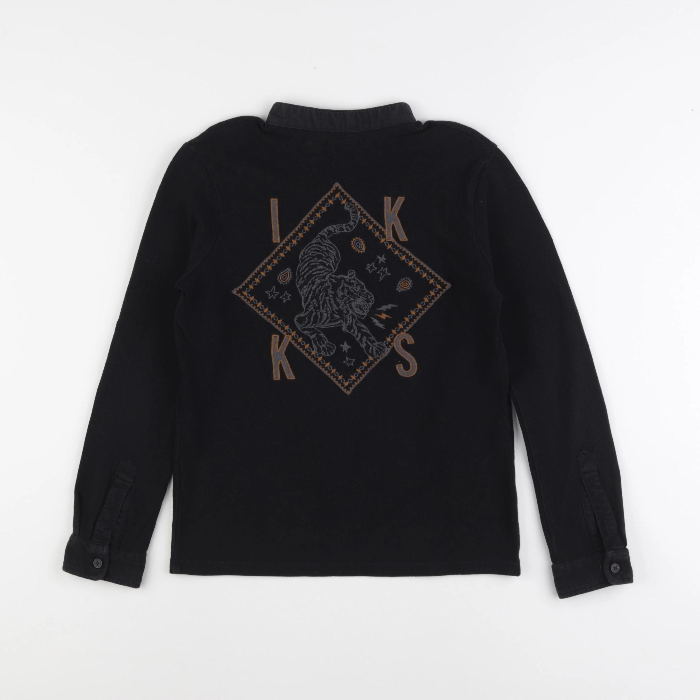 IKKS - polo noir - 8 ans