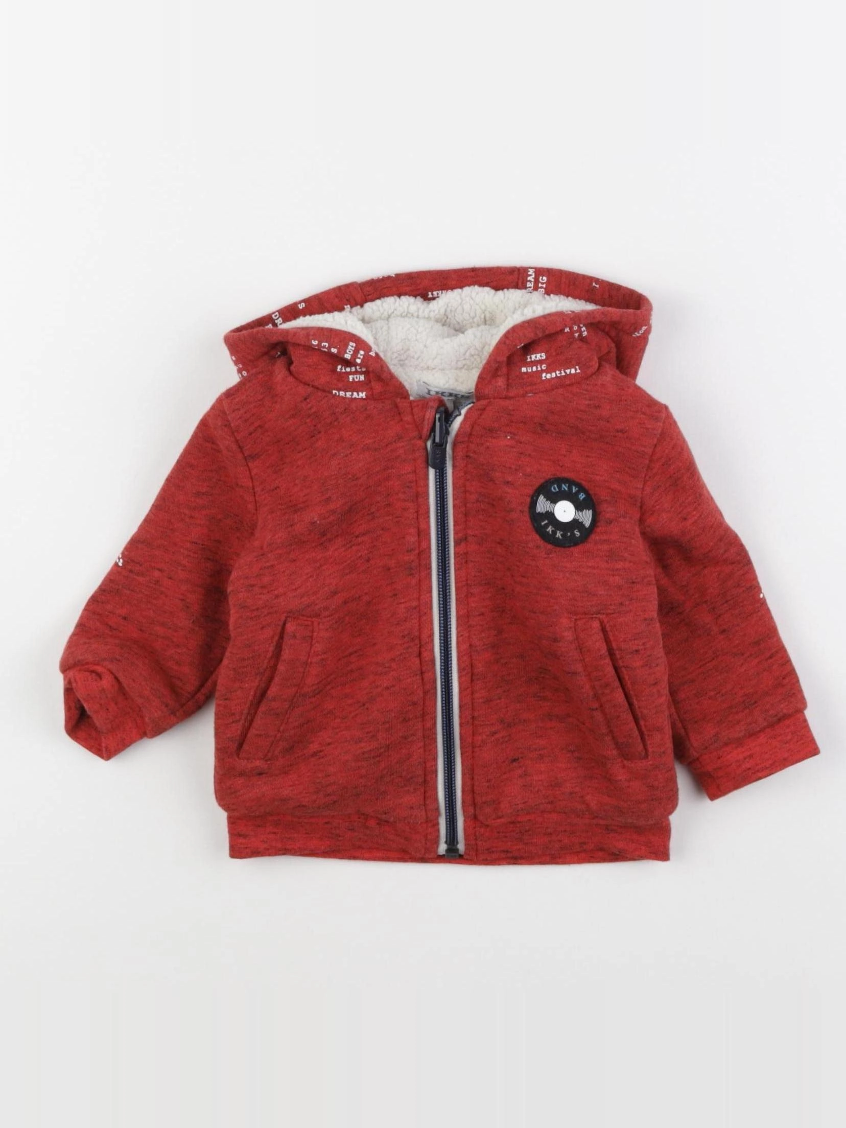 IKKS - sweat rouge - 6 mois