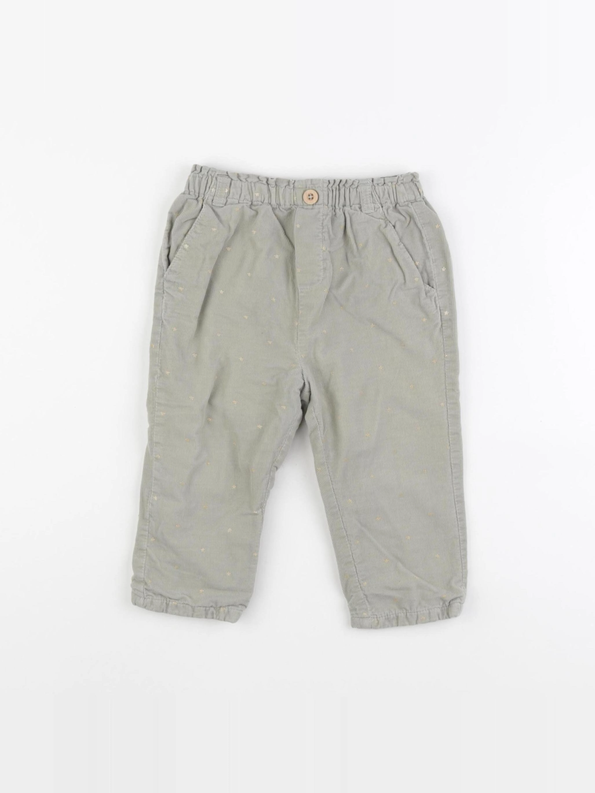 Vertbaudet - pantalon vert - 24 mois