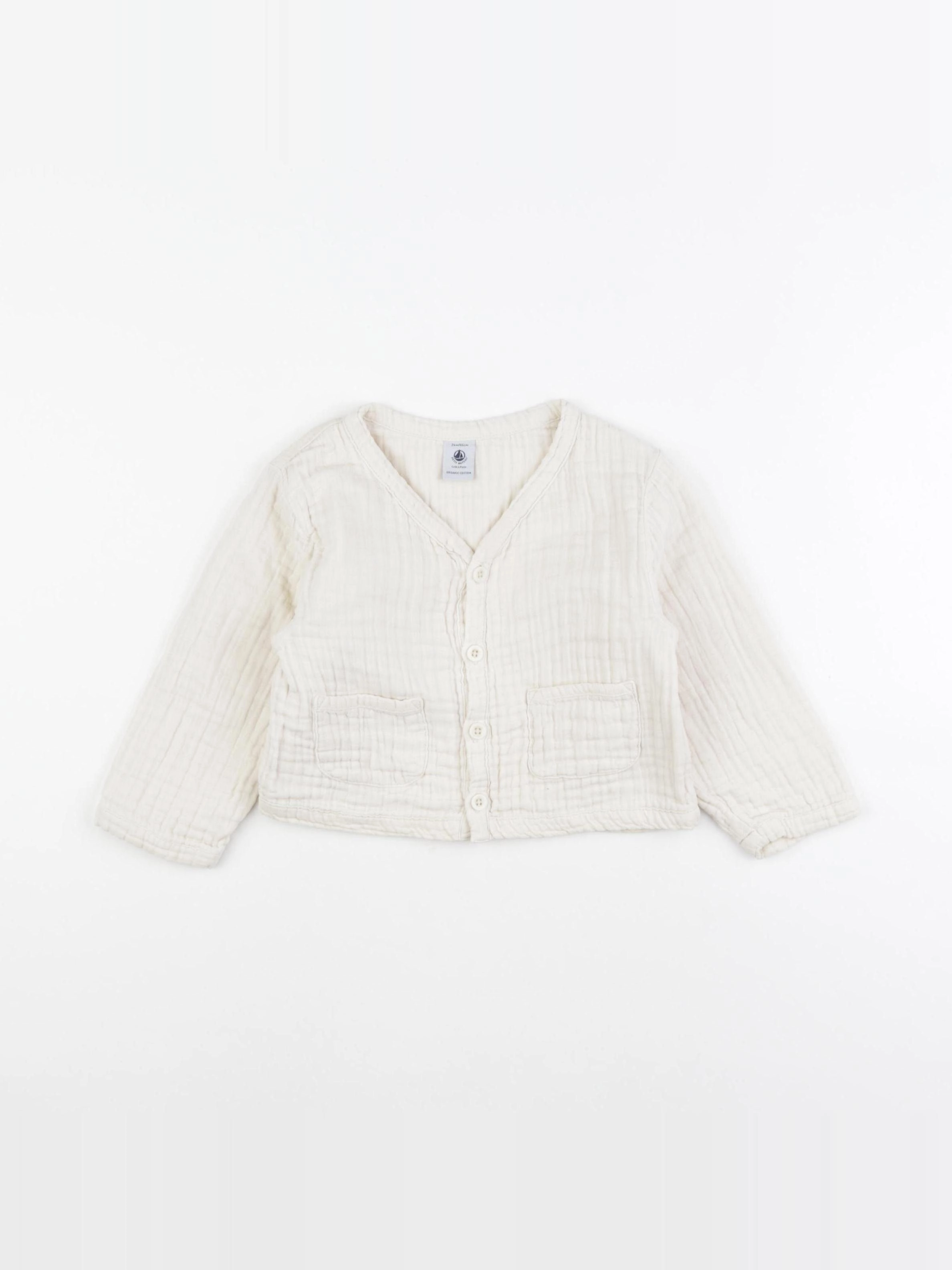 Petit Bateau - gilet beige - 24 mois
