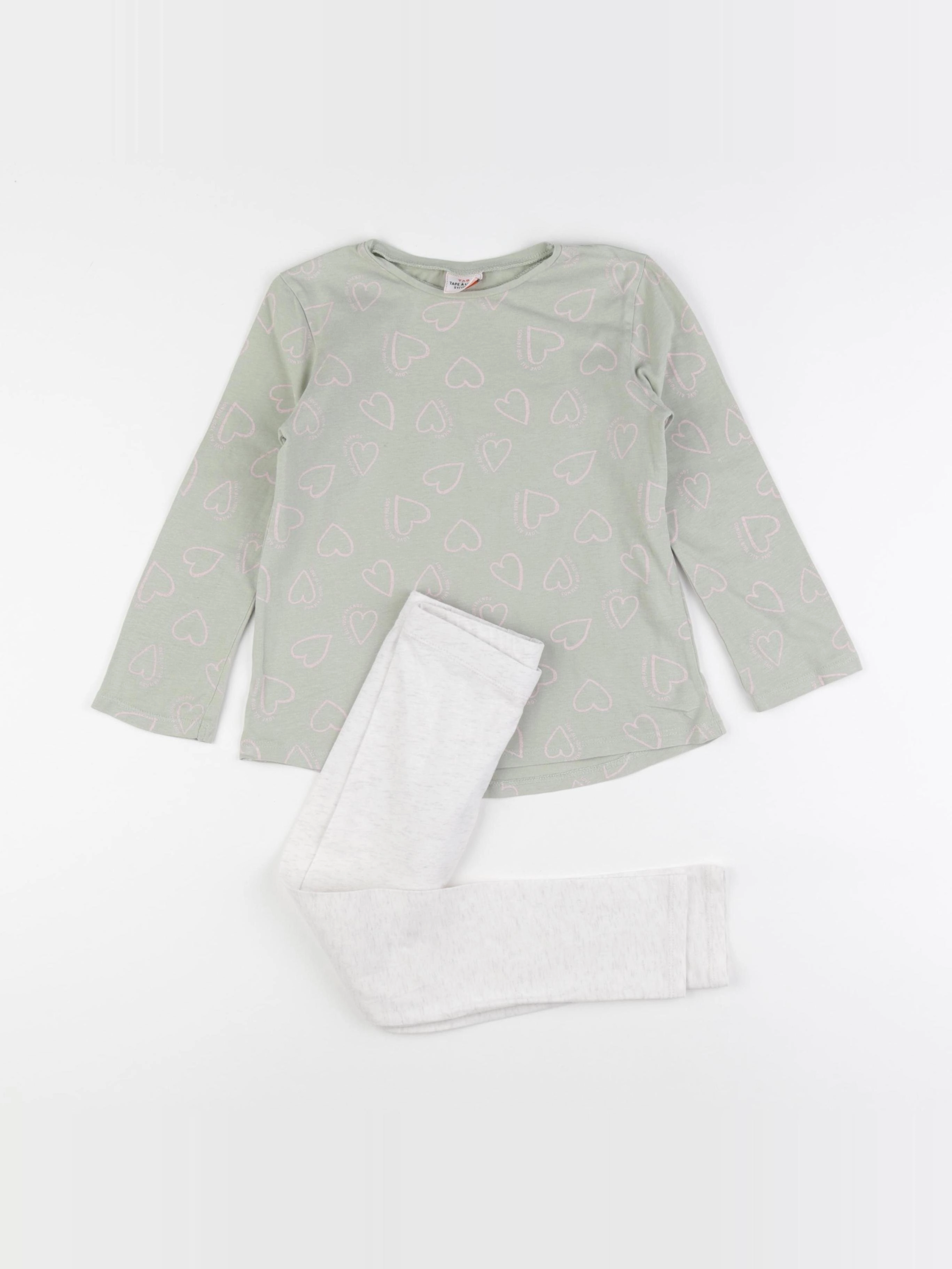 Tape à l'oeil - pyjama coton vert, beige - 5 ans