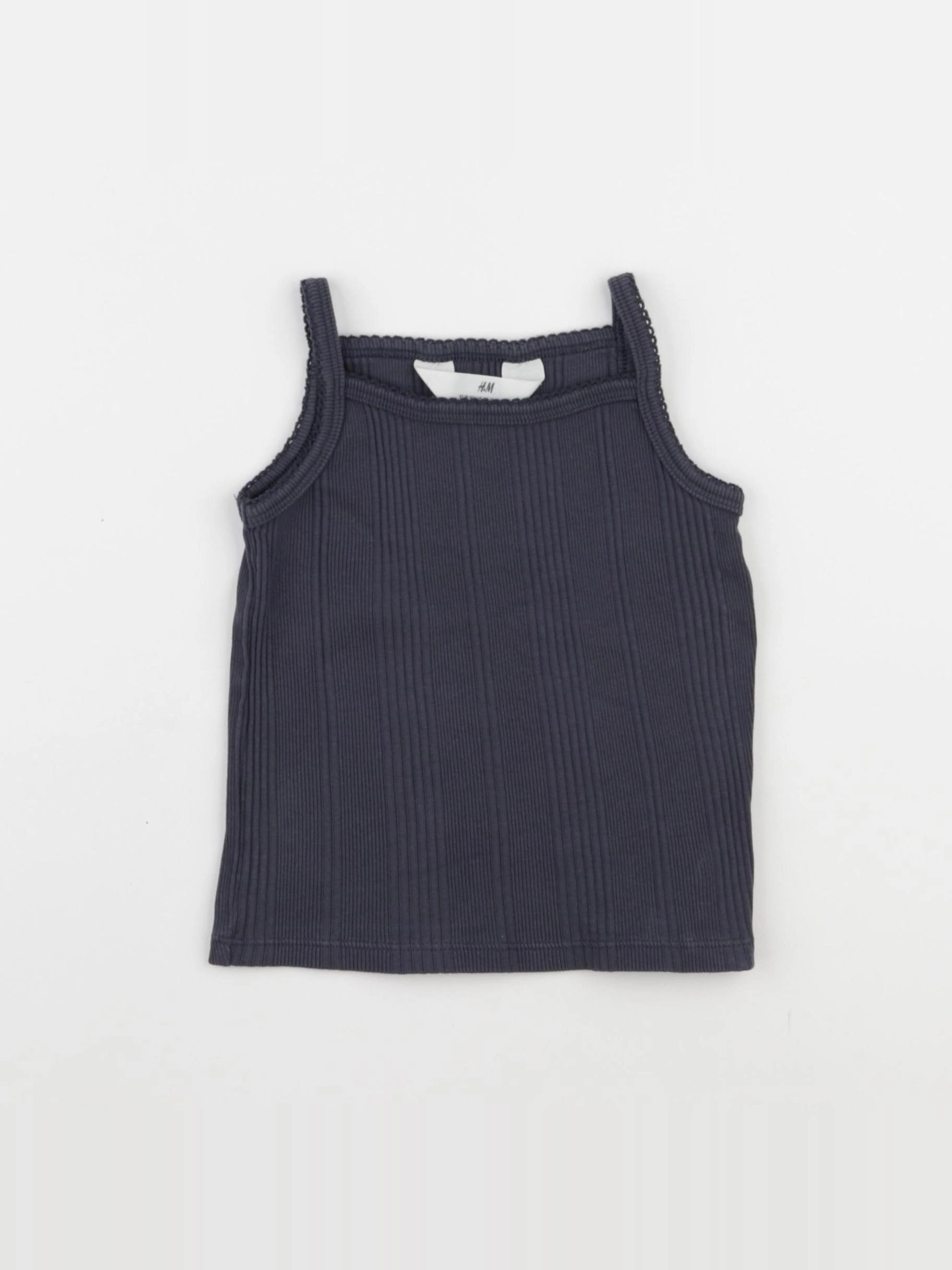 H&M - maillot de corps gris - 18/24 mois