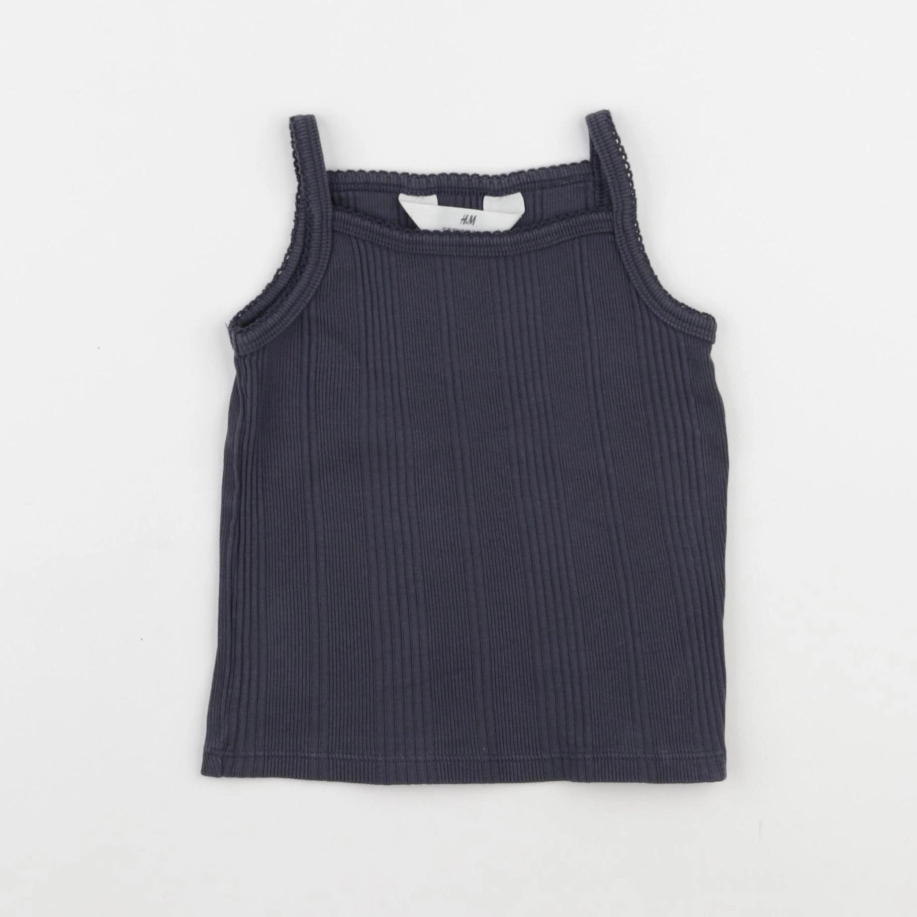 H&M - maillot de corps gris - 18/24 mois