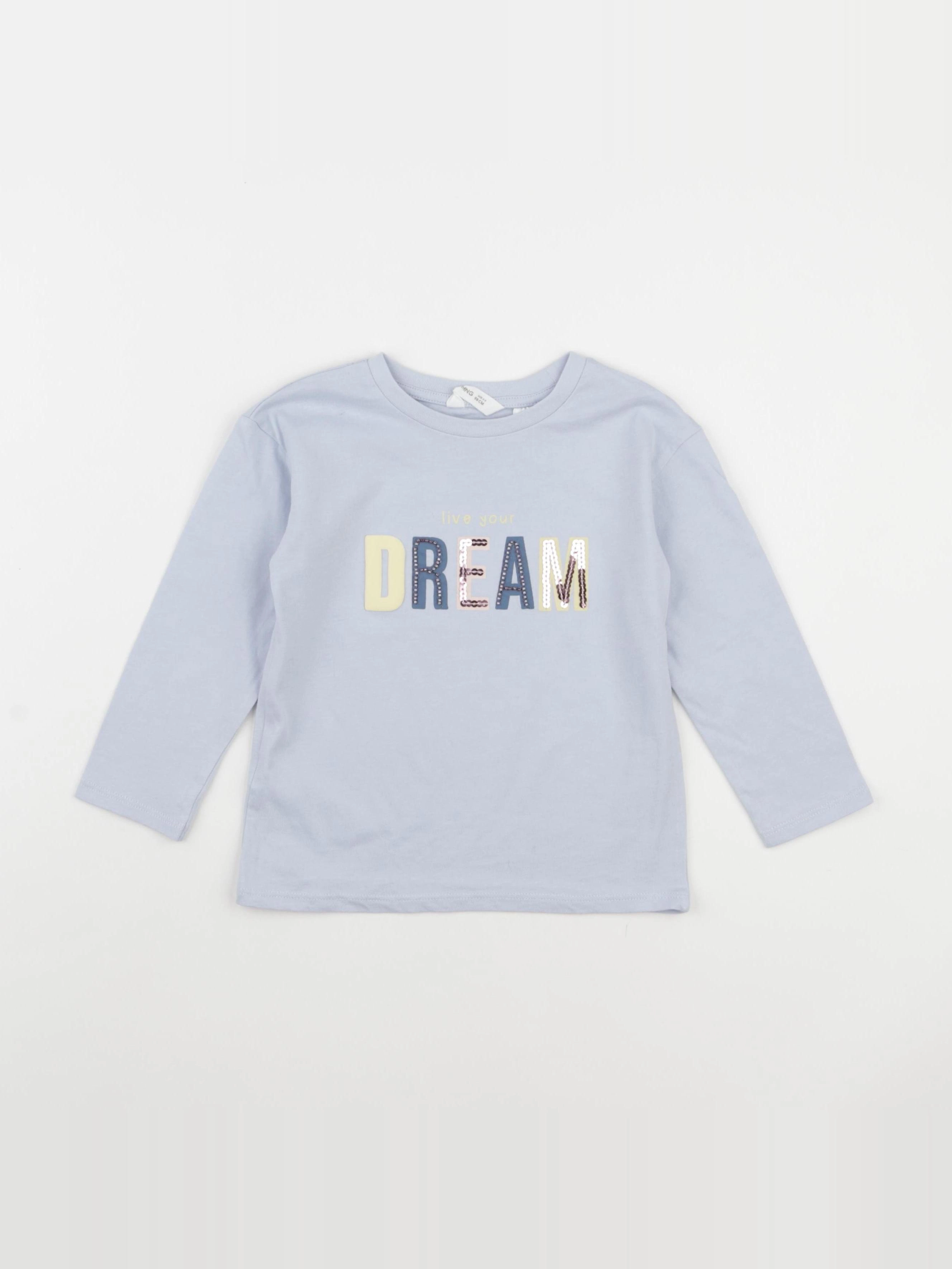 Mango - tee-shirt bleu - 3 ans