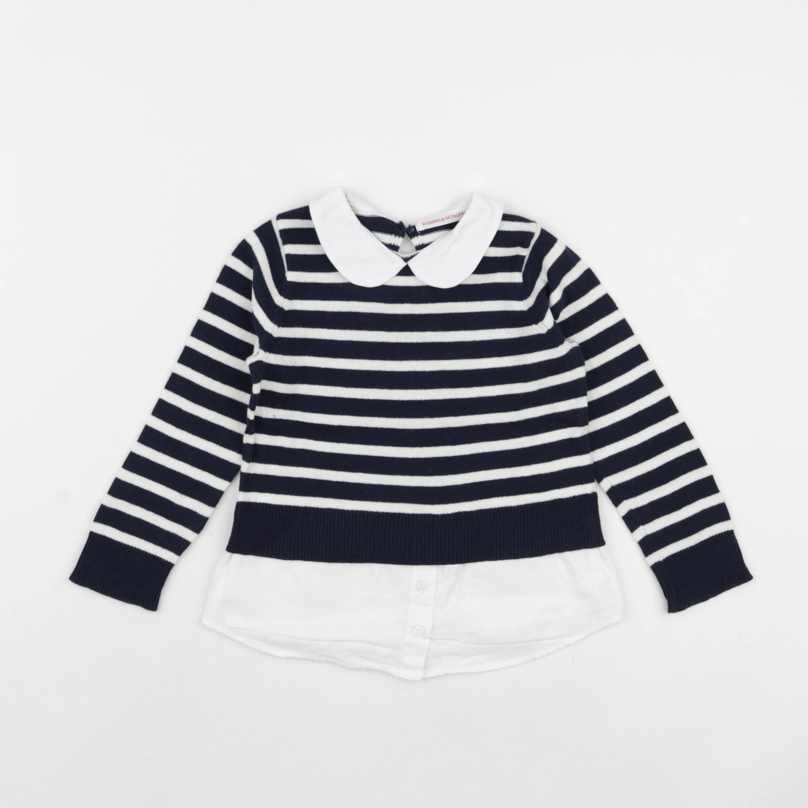 Monoprix - pull bleu - 3 ans