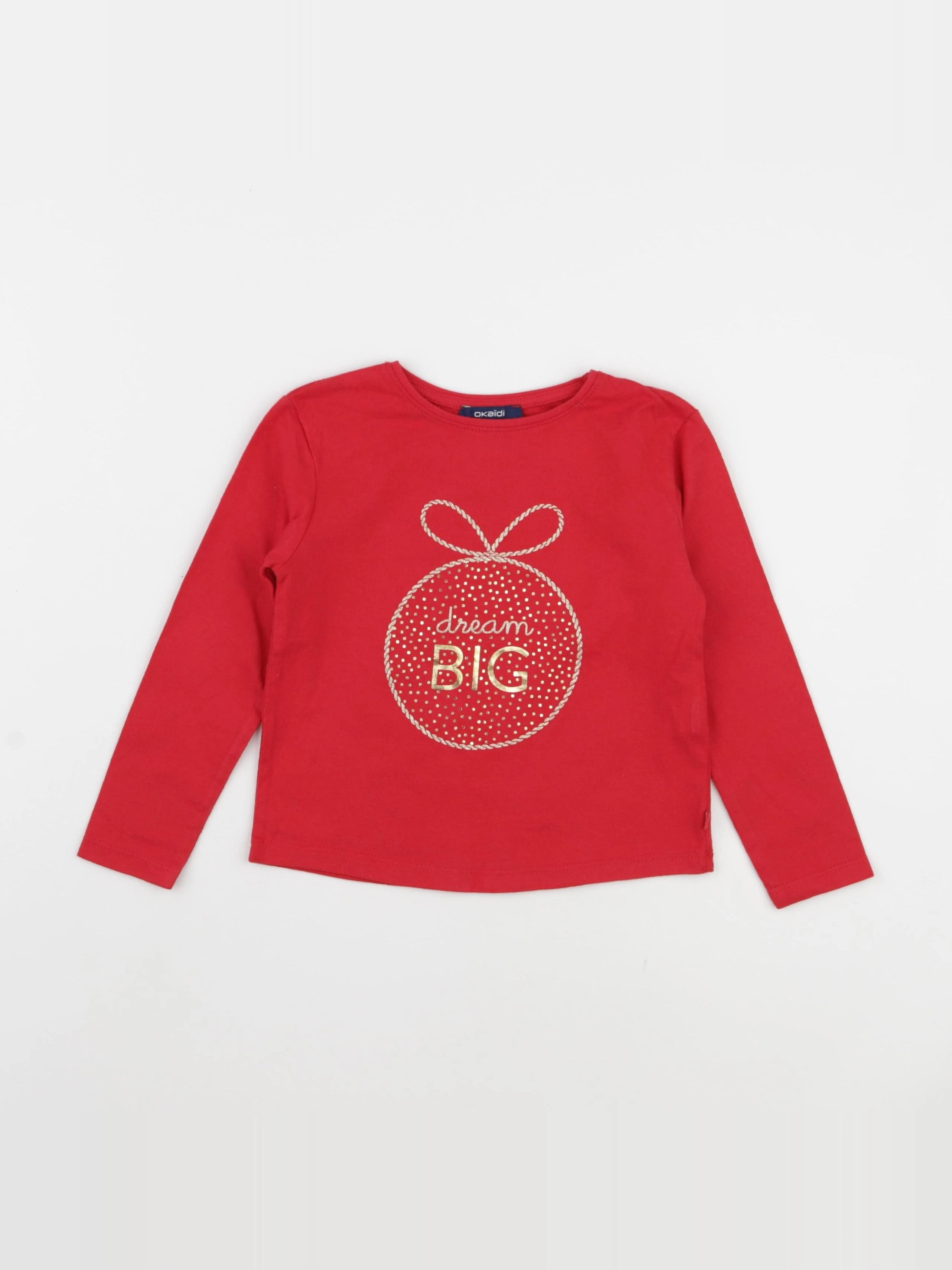 Okaidi - tee-shirt rouge - 3 ans