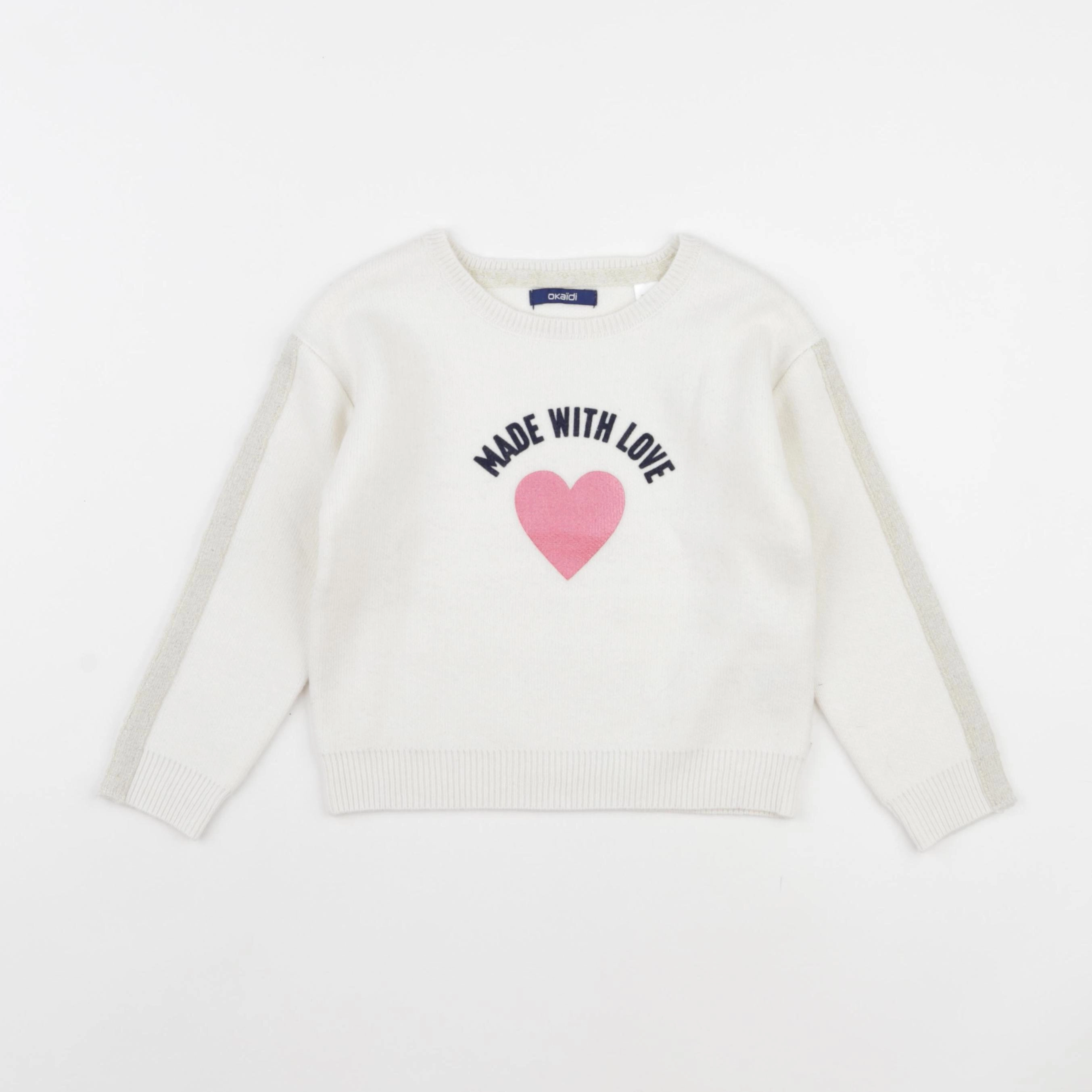 Okaidi - pull beige - 3 ans