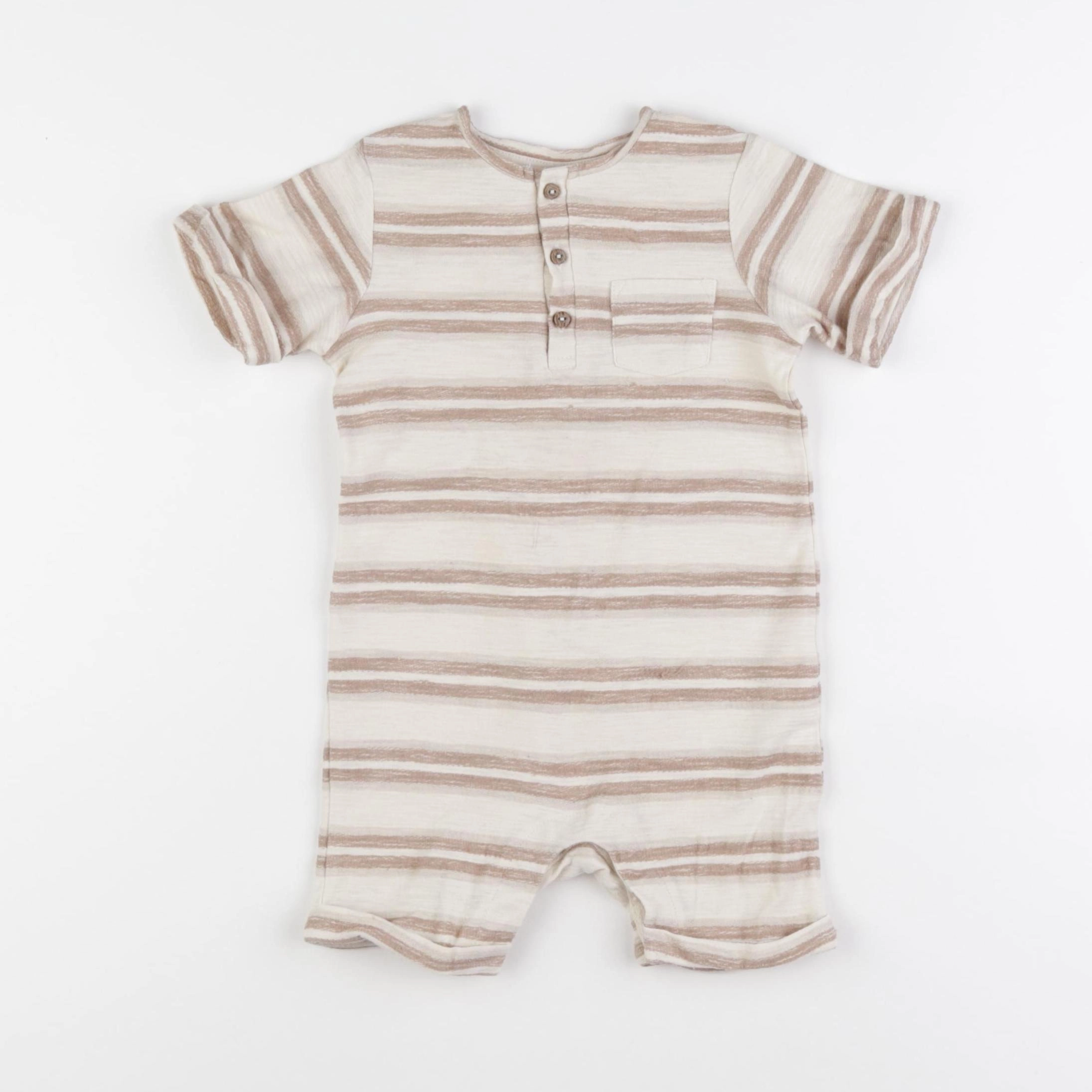 H&M - combinaison beige - 6/9 mois