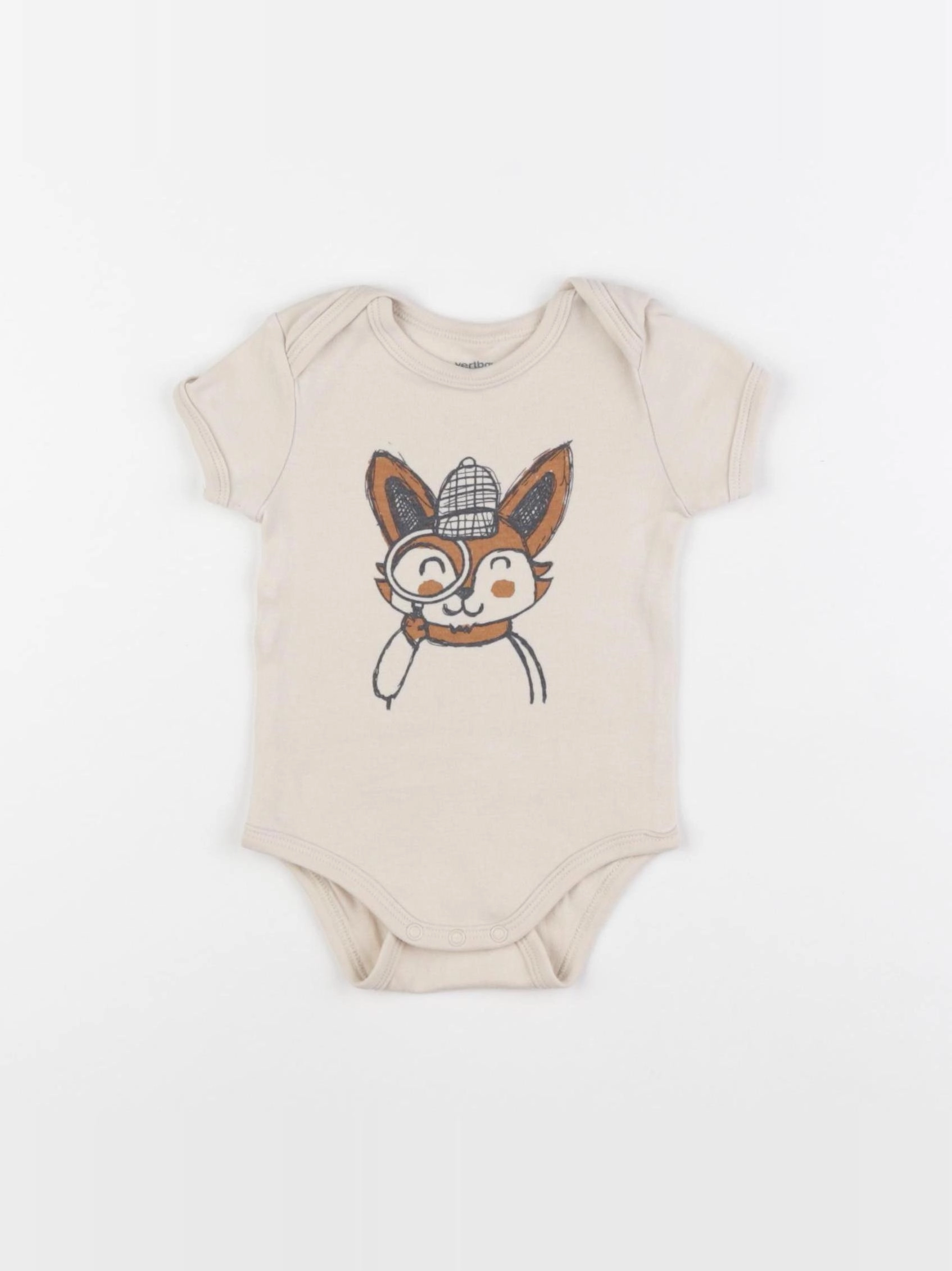 Vertbaudet - body beige - 6 mois