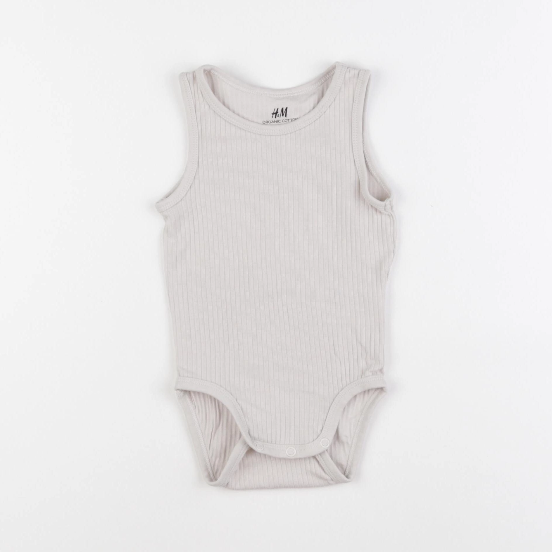 H&M - body beige - 6/9 mois