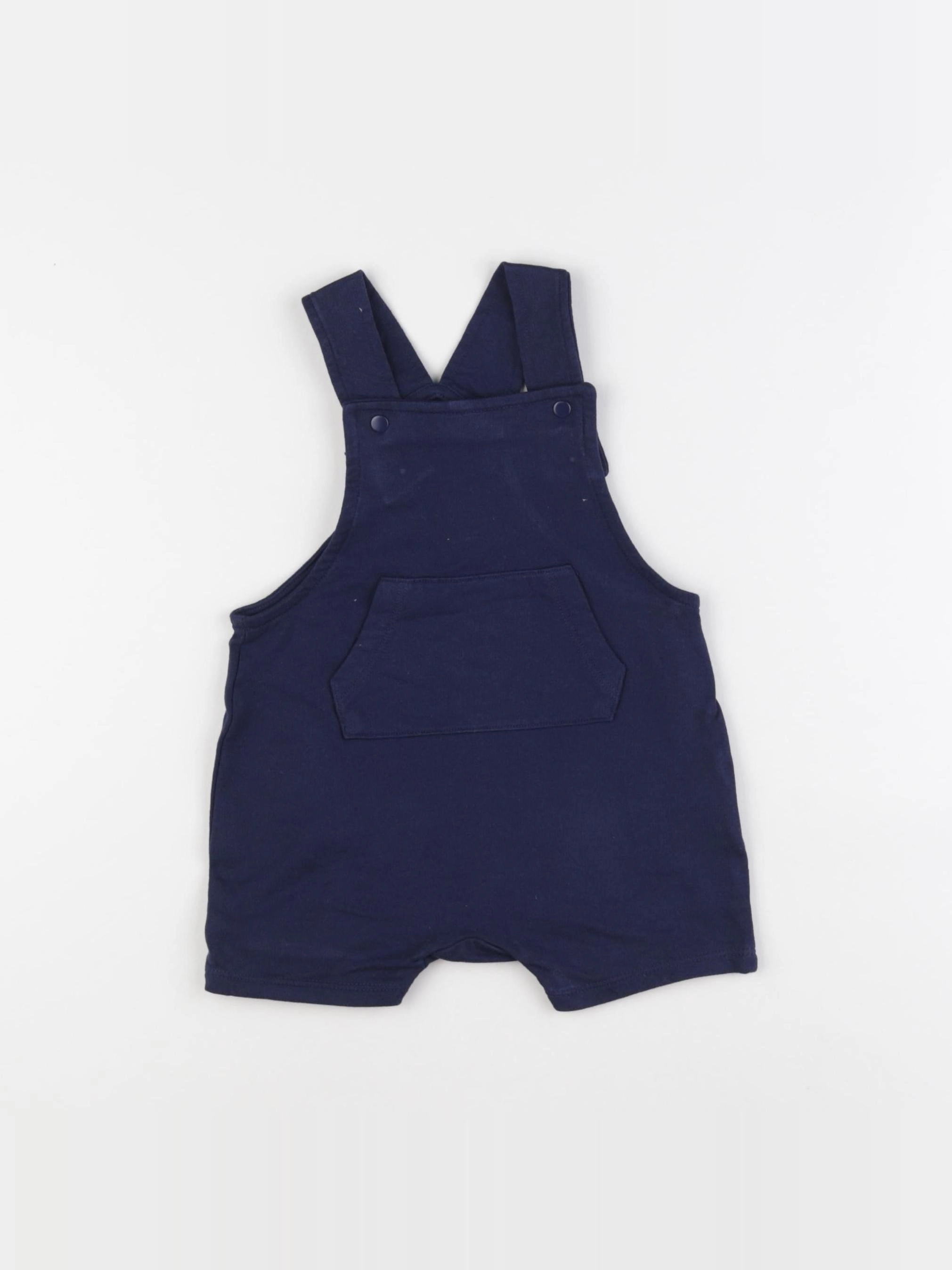 H&M - salopette bleu - 6/9 mois
