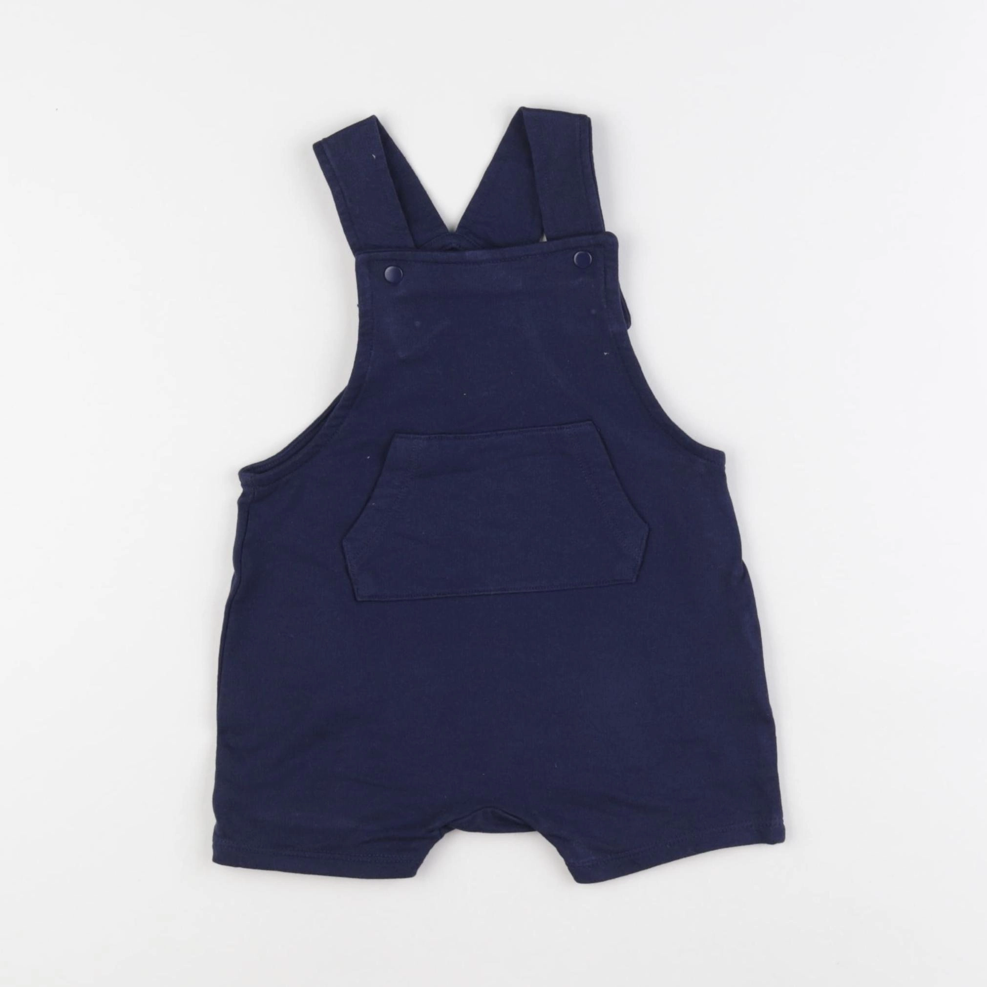 H&M - salopette bleu - 6/9 mois