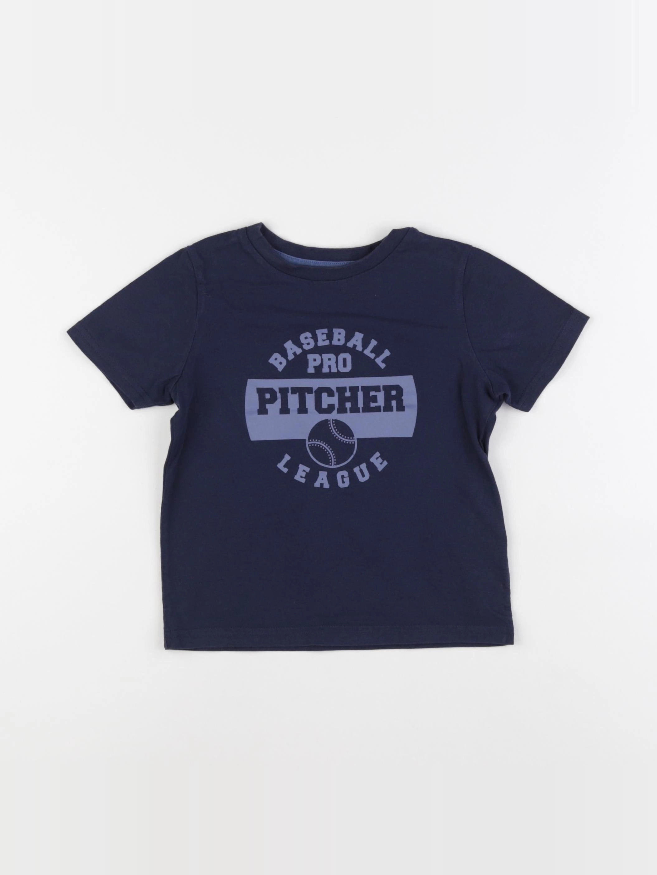 Vertbaudet - tee-shirt bleu - 5 ans