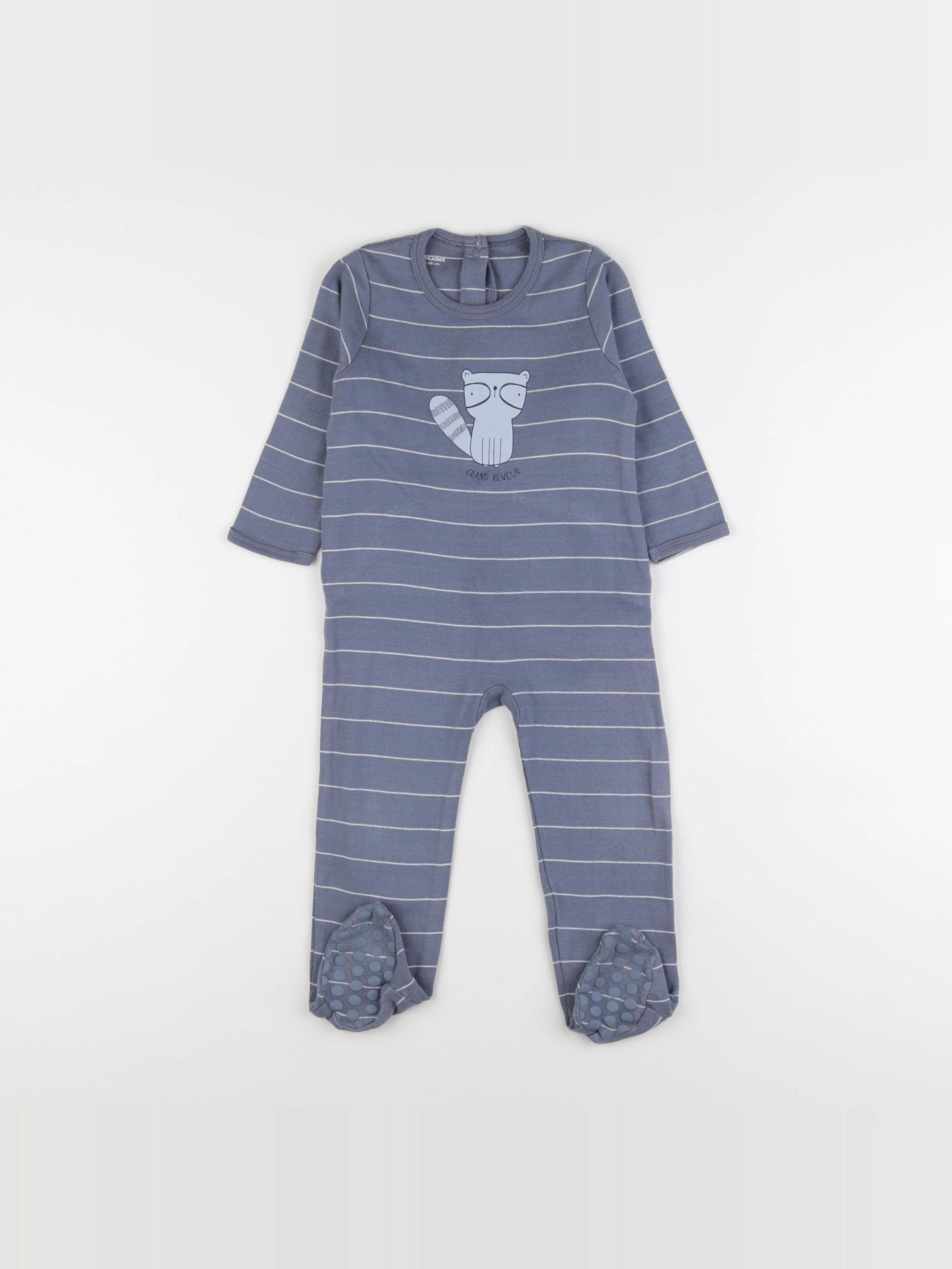 Vertbaudet - pyjama coton bleu - 24 mois