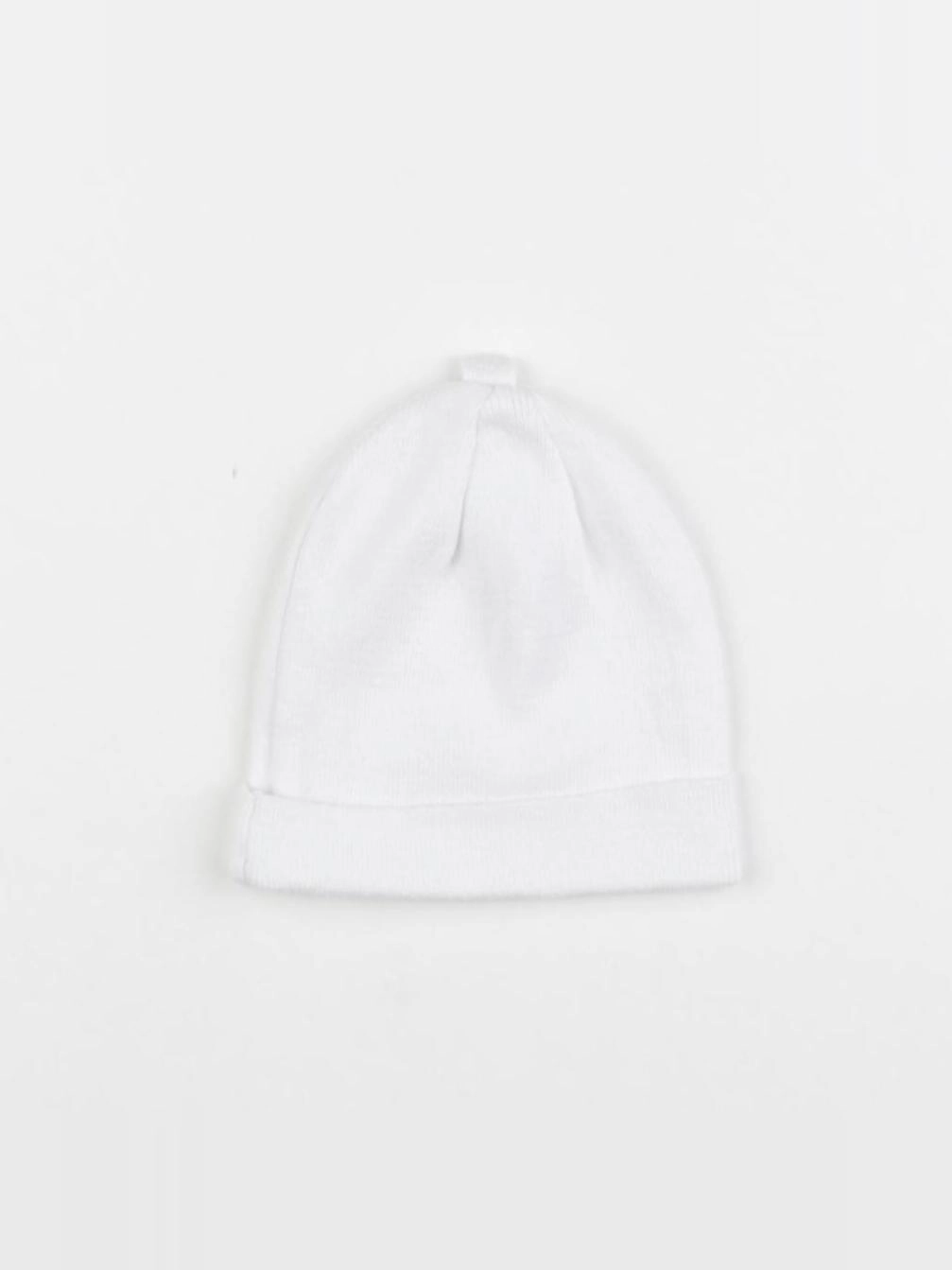 Vertbaudet - bonnet de naissance blanc - 3/6 mois
