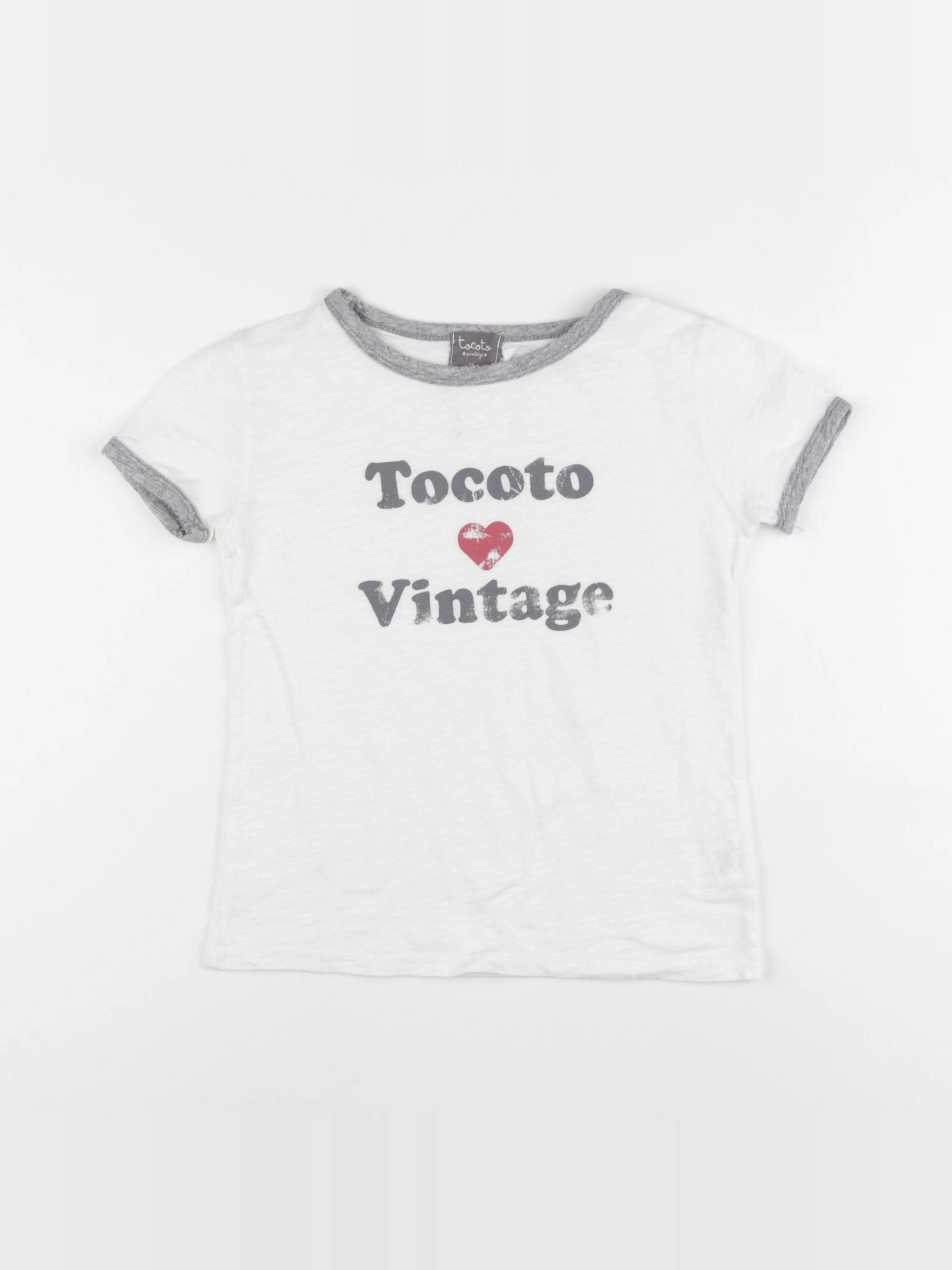 Tocoto vintage - tee-shirt blanc - 6 ans