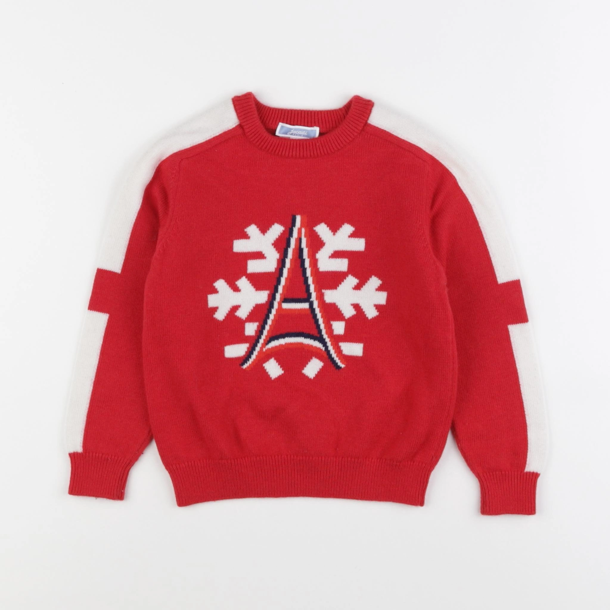 Jacadi - pull rouge - 4 ans