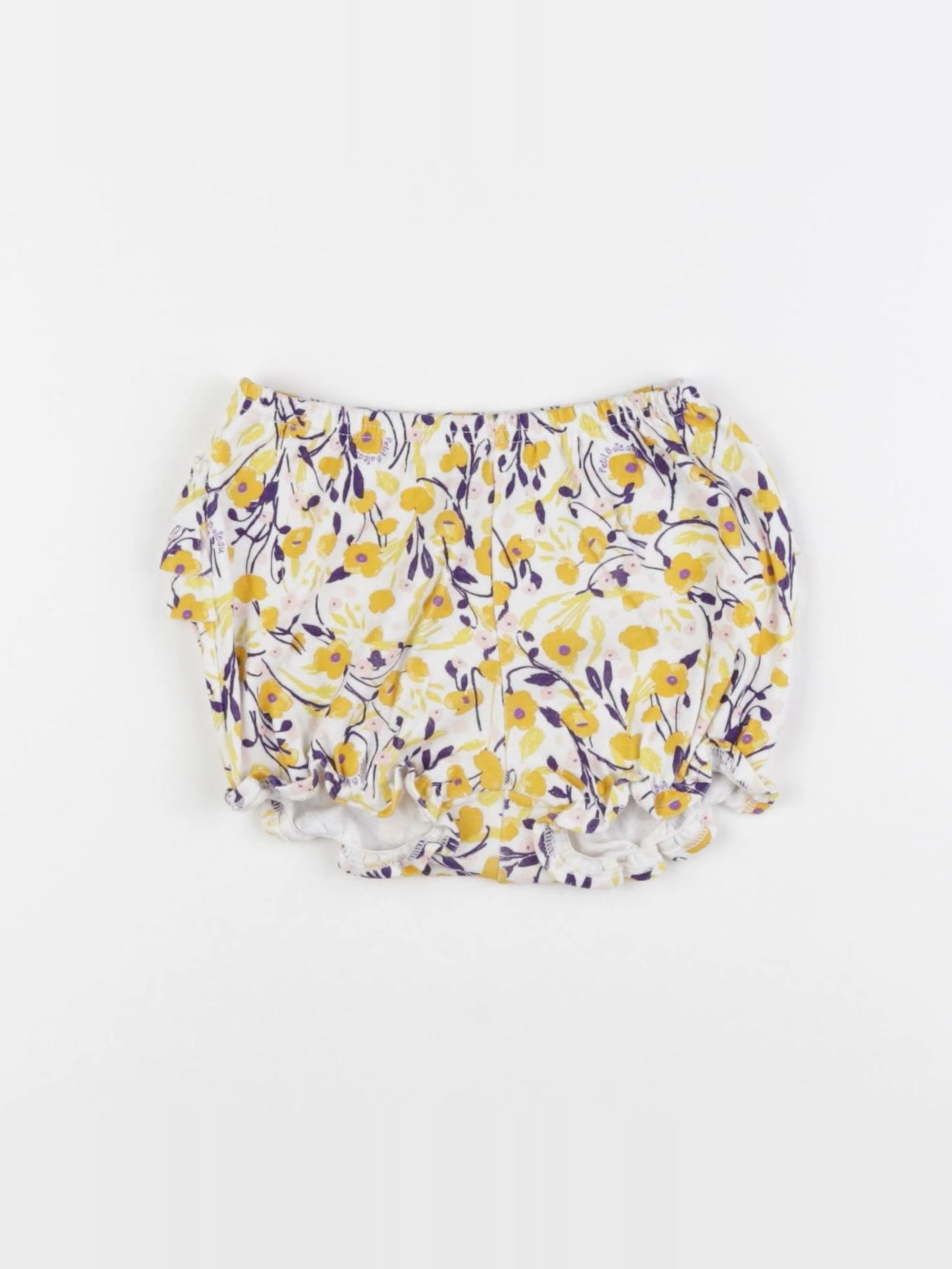 Petit Bateau - bloomer jaune - 6 mois