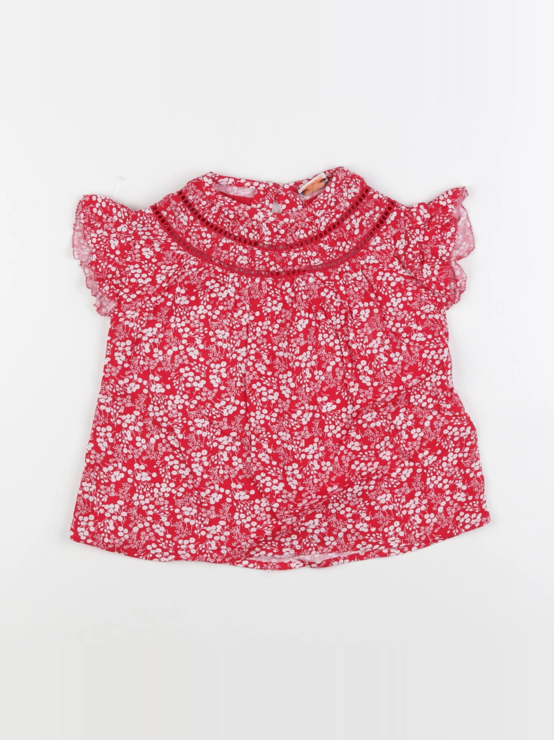 Tape à l'oeil - blouse rouge - 24 mois