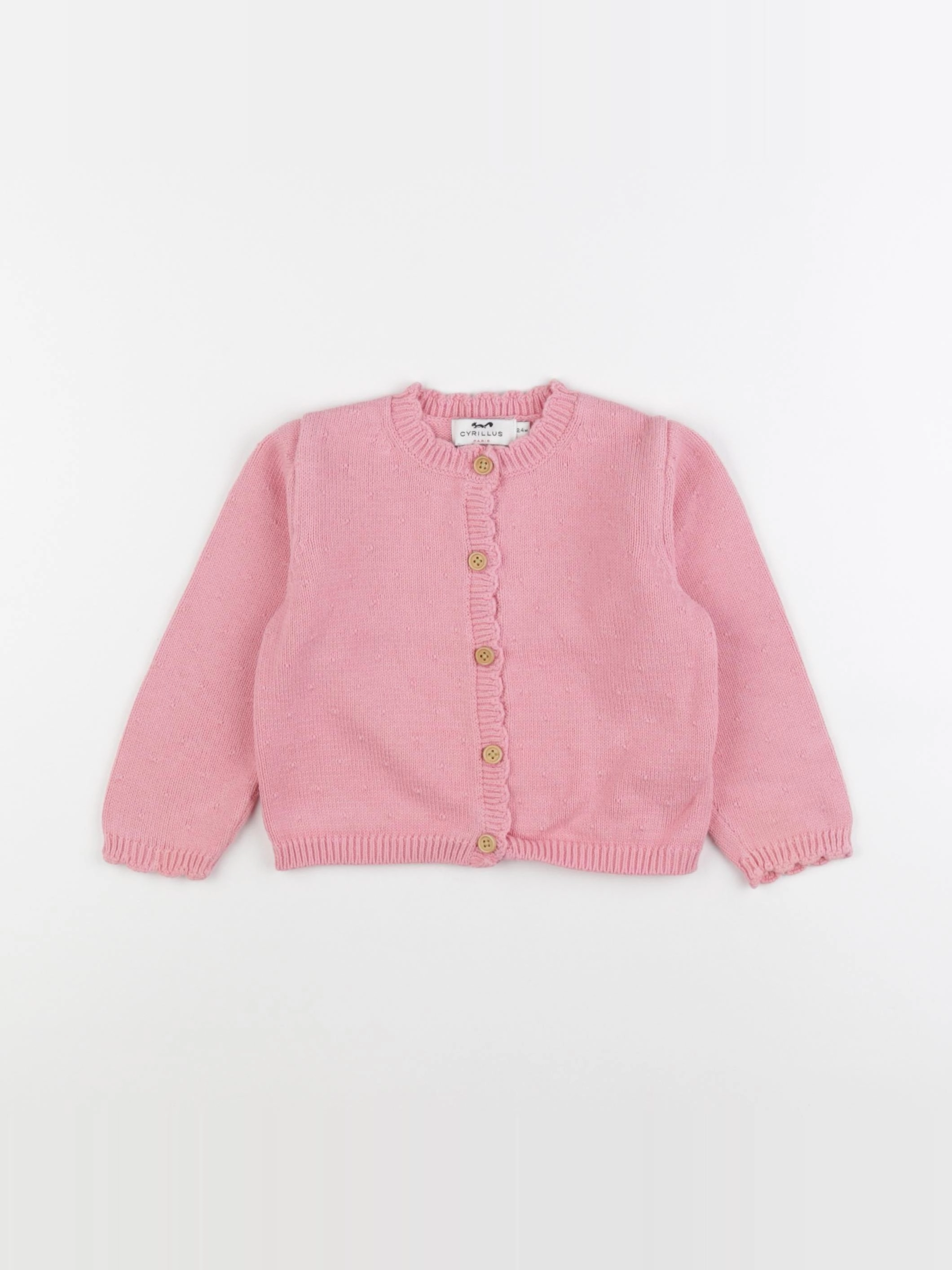 Cyrillus - gilet rose - 24 mois