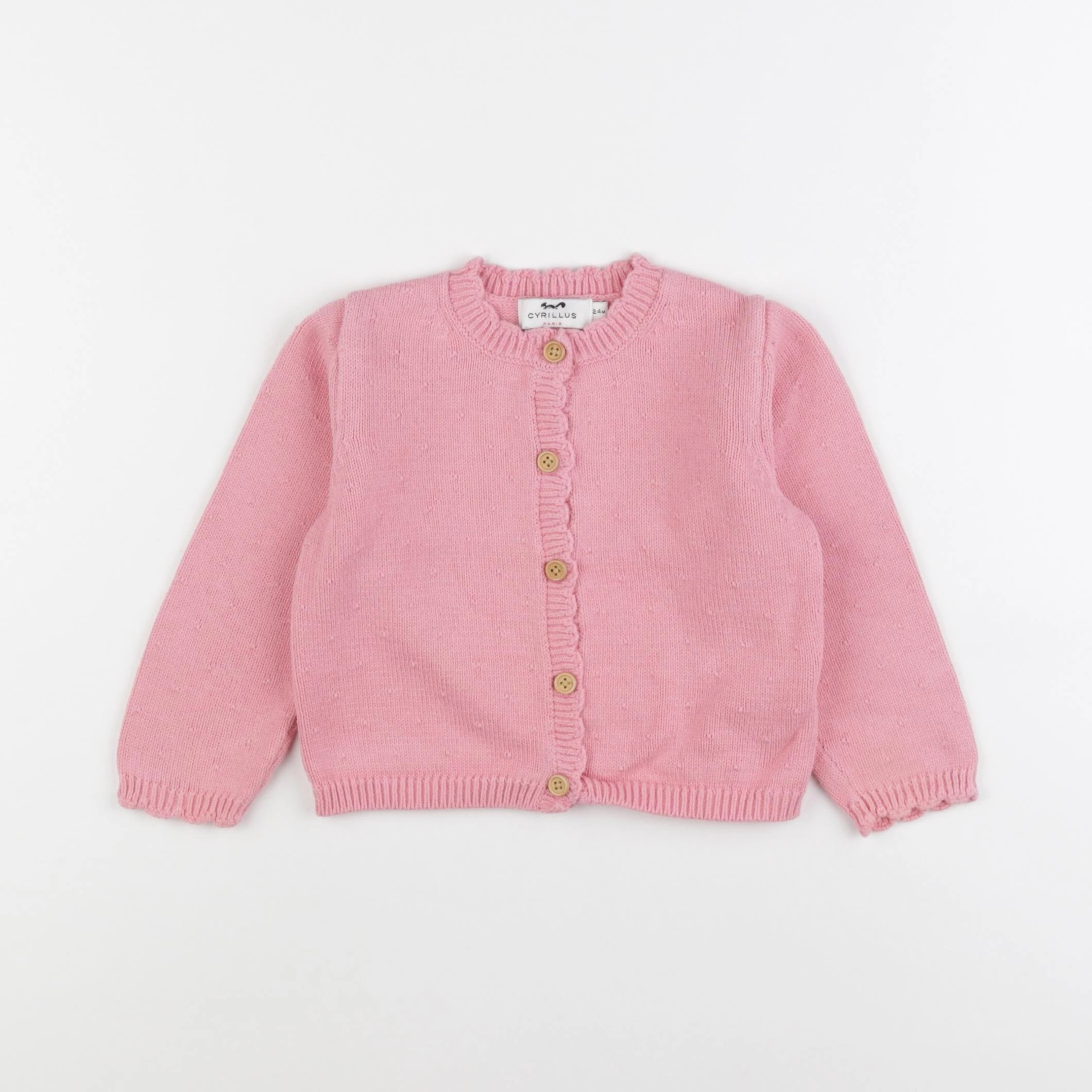 Cyrillus - gilet rose - 24 mois