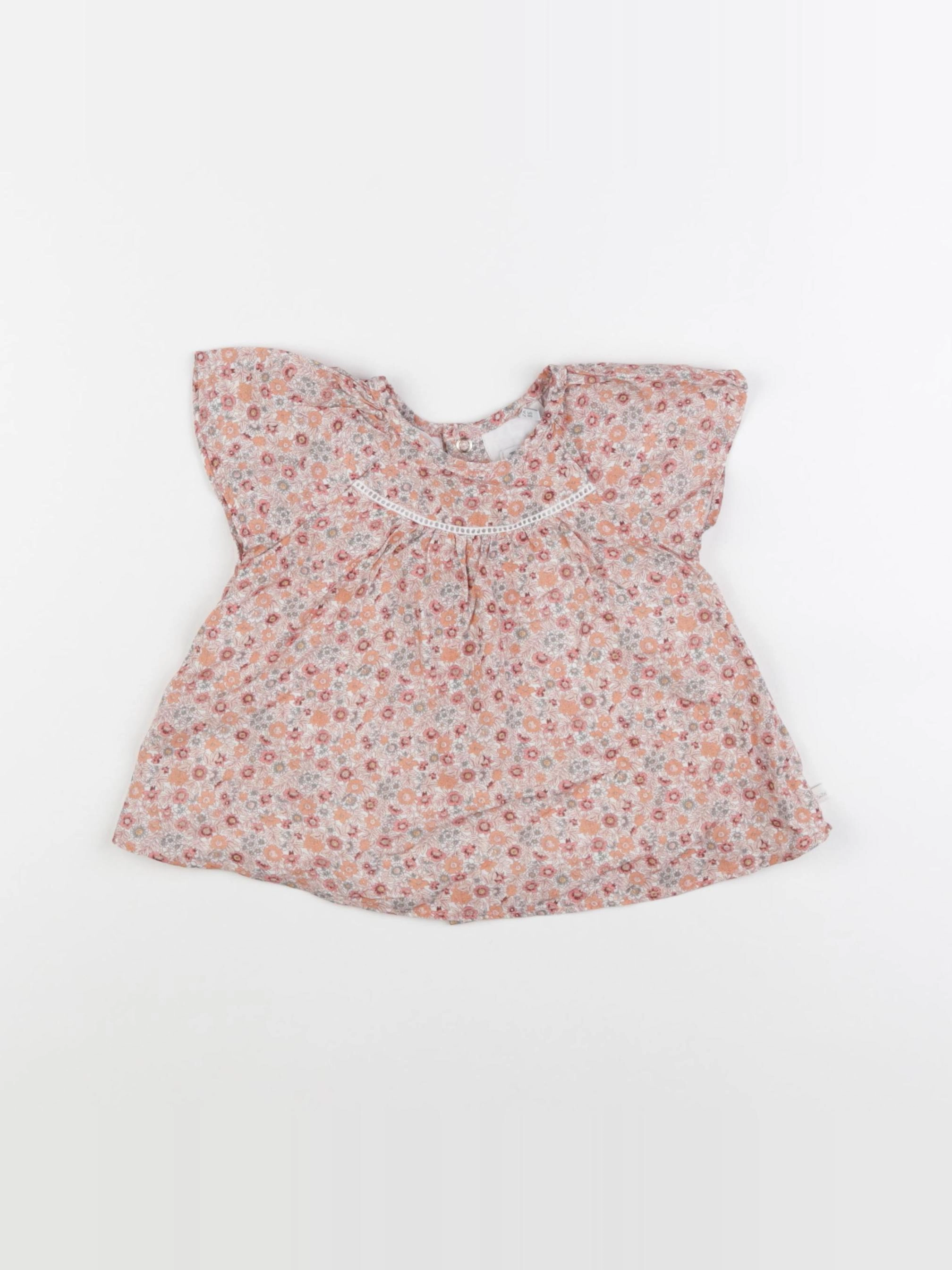 H&M - blouse rose - 2 ans