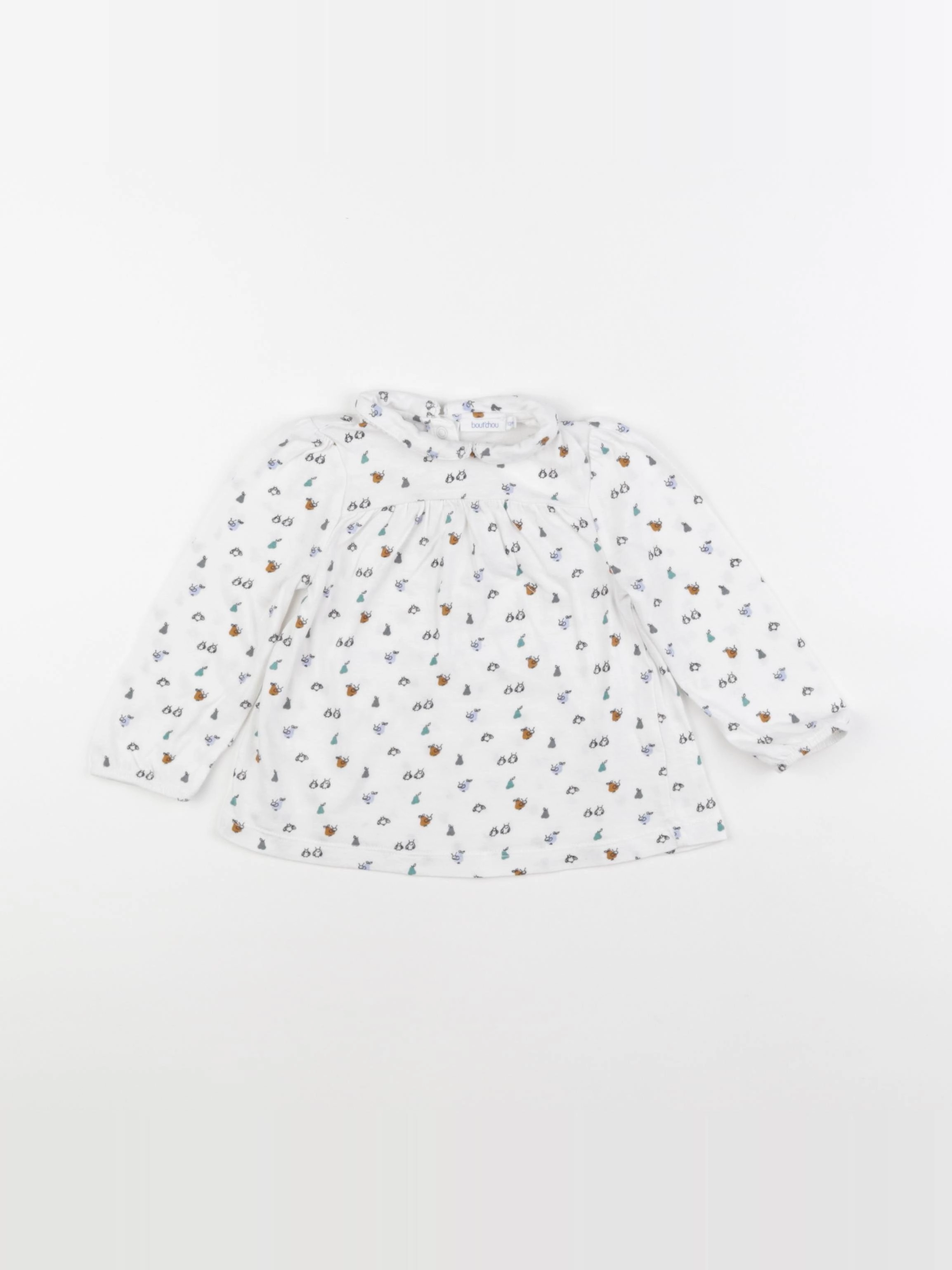 Boutchou - tee-shirt blanc - 12 mois