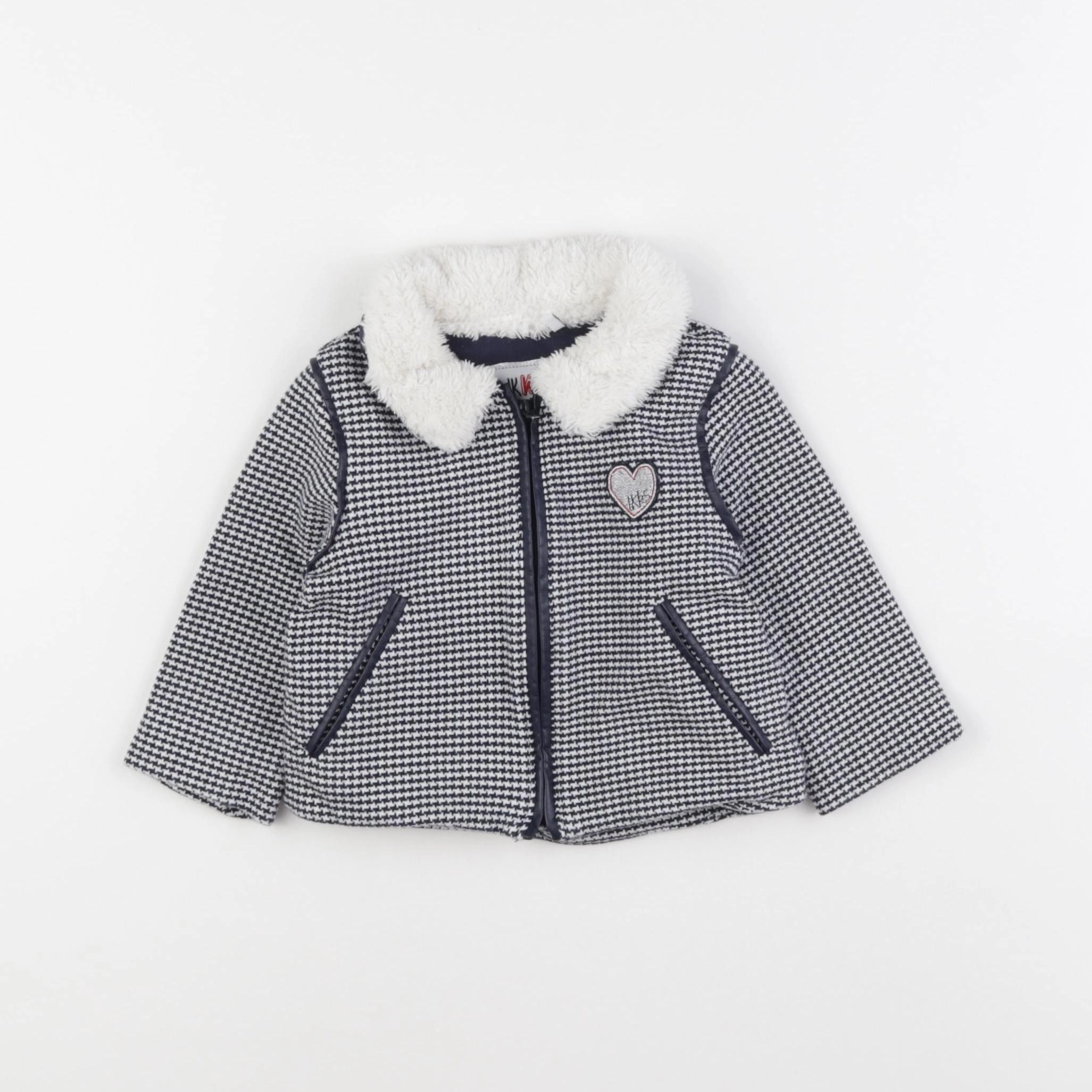 IKKS - veste imprimé au dos bleu - 12 mois