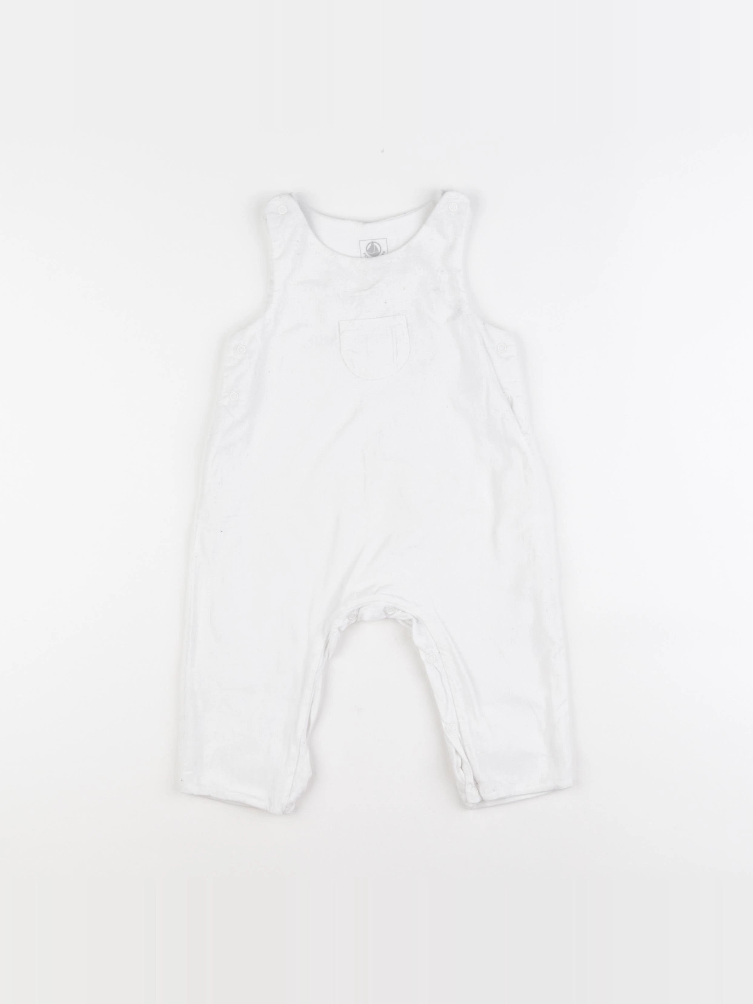 Petit Bateau - combinaison blanc - 6 mois