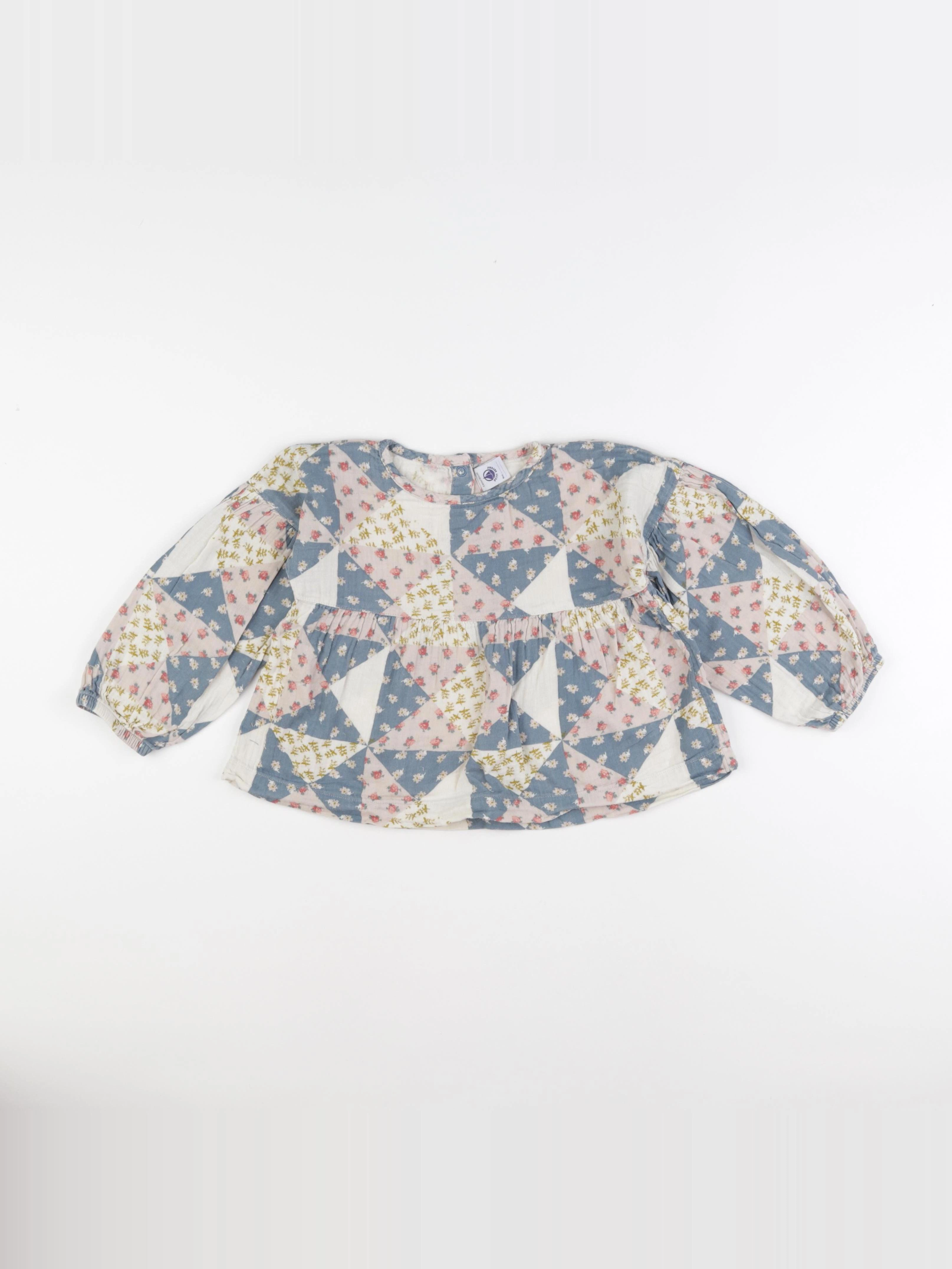 Petit Bateau - blouse multicolore - 4 ans