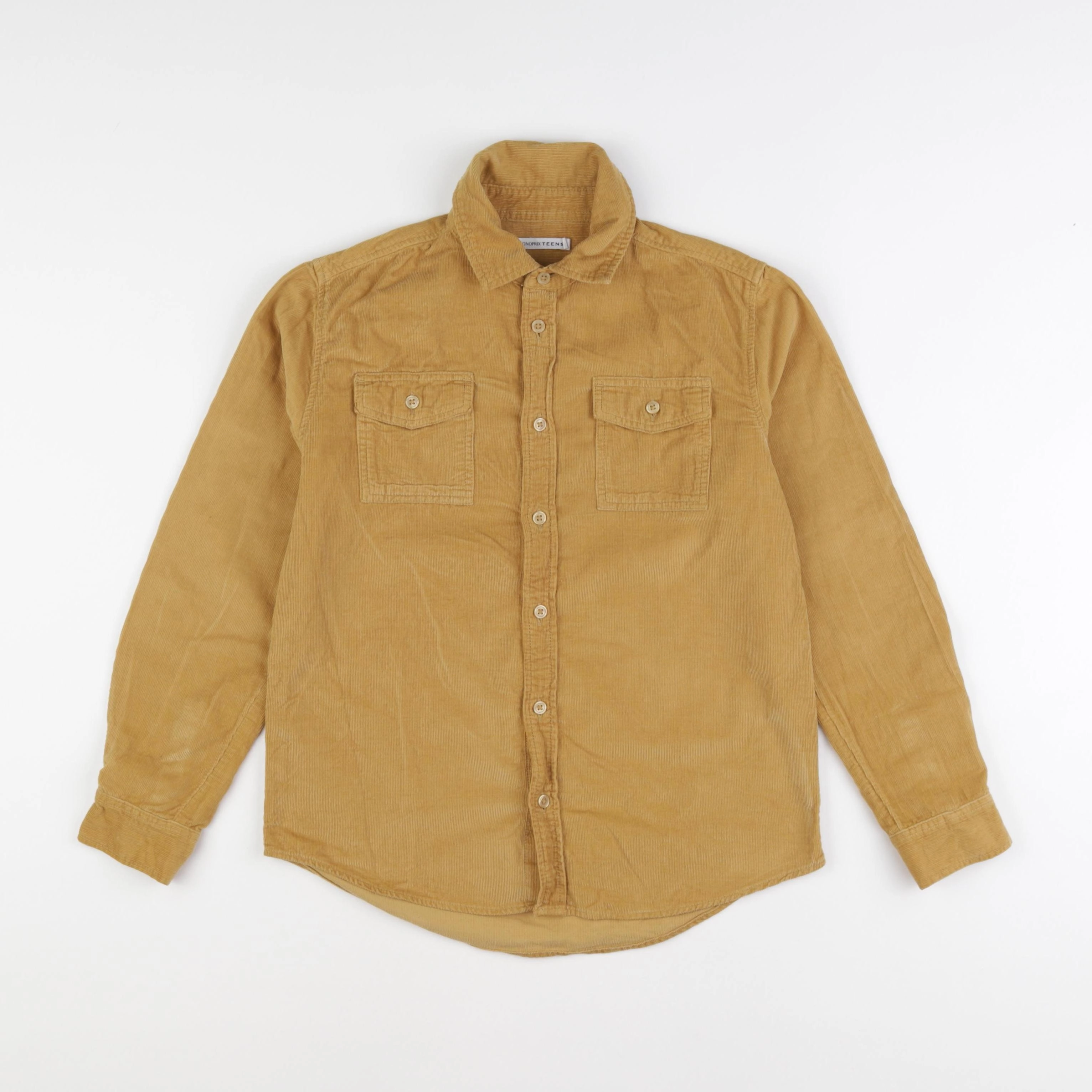 Monoprix - chemise marron - 10 ans