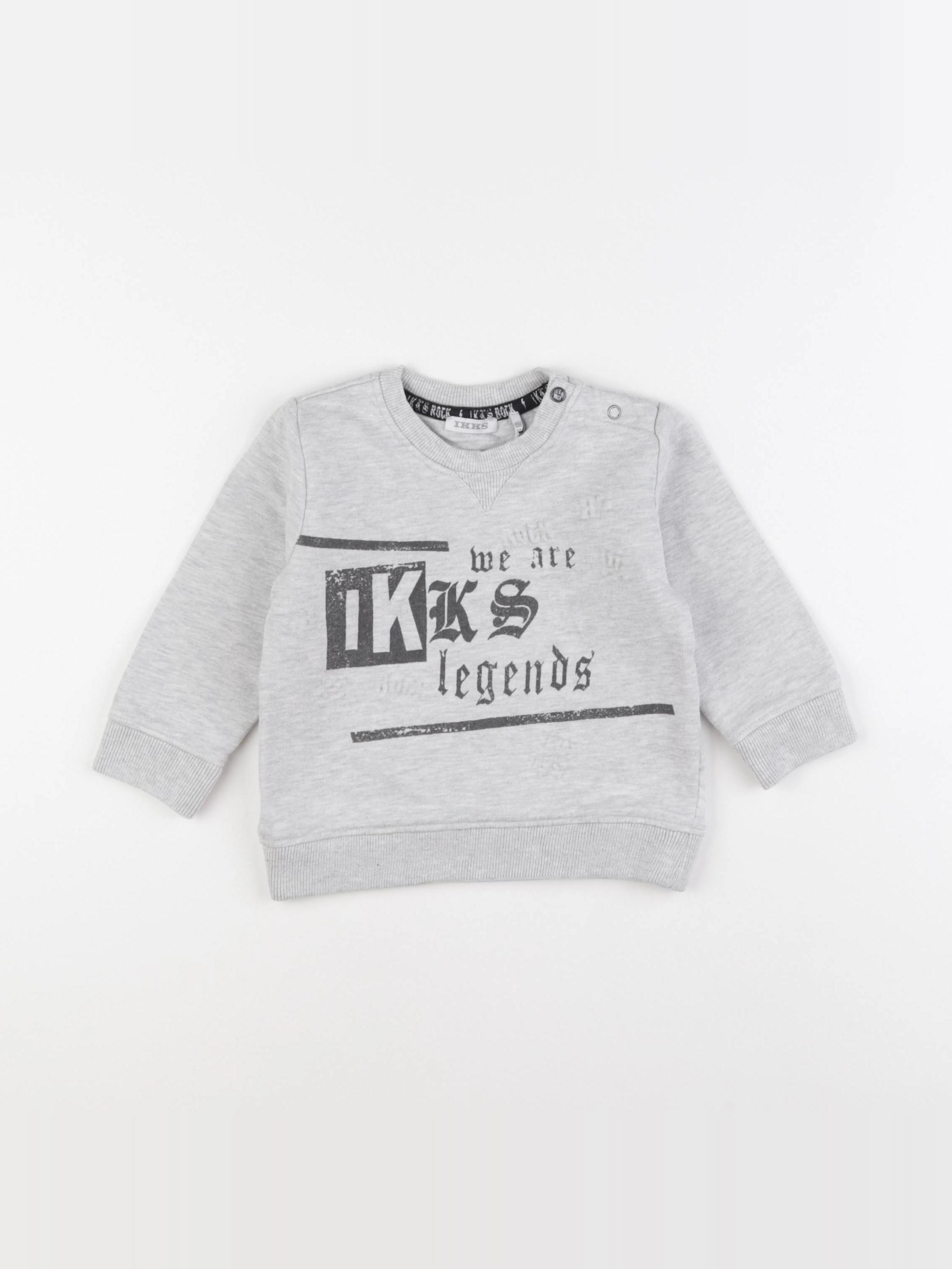 IKKS - sweat gris - 18 mois