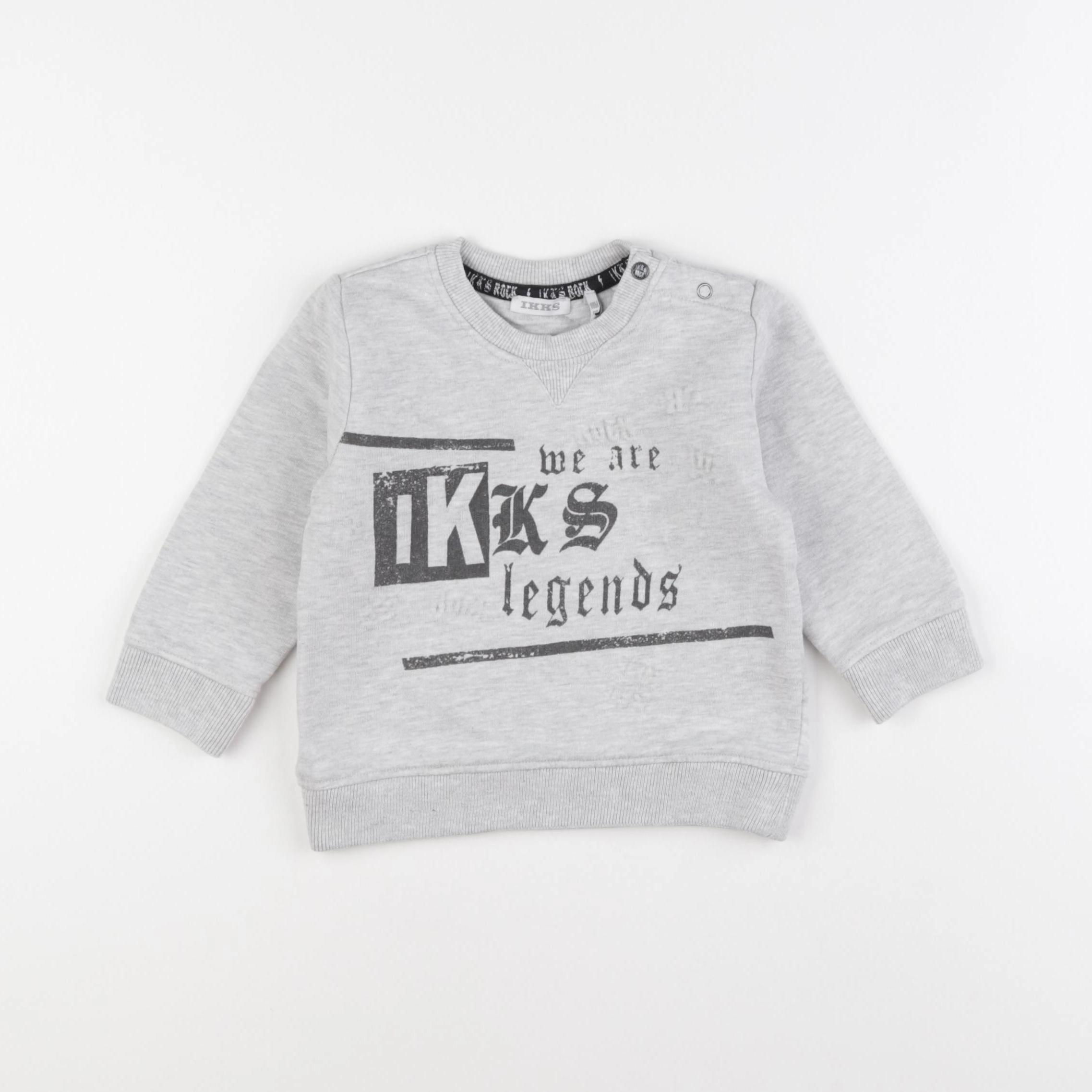 IKKS - sweat gris - 18 mois