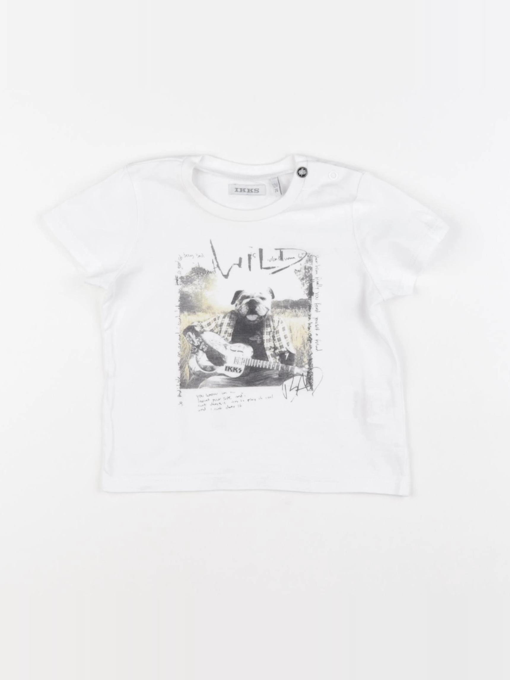 IKKS - tee-shirt blanc - 12 mois