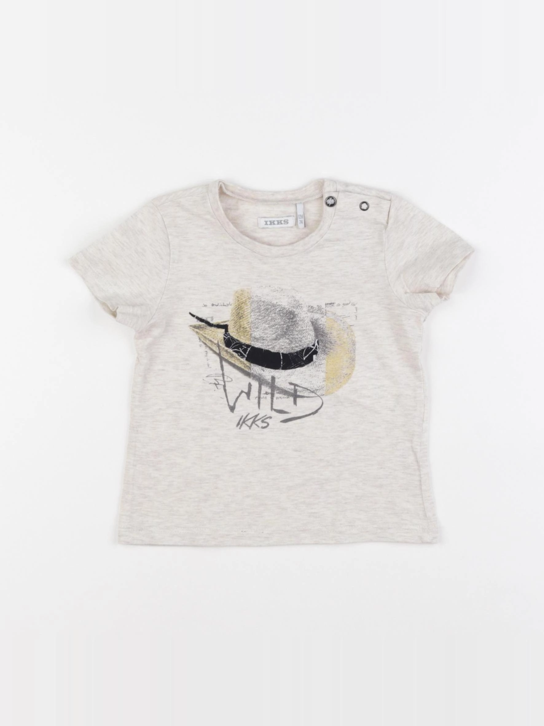 IKKS - tee-shirt beige - 12 mois