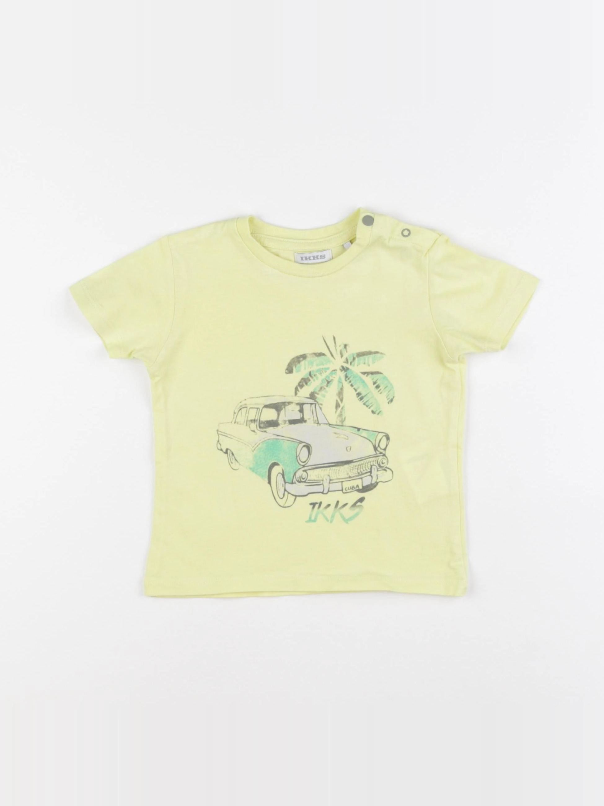 IKKS - tee-shirt jaune - 12 mois