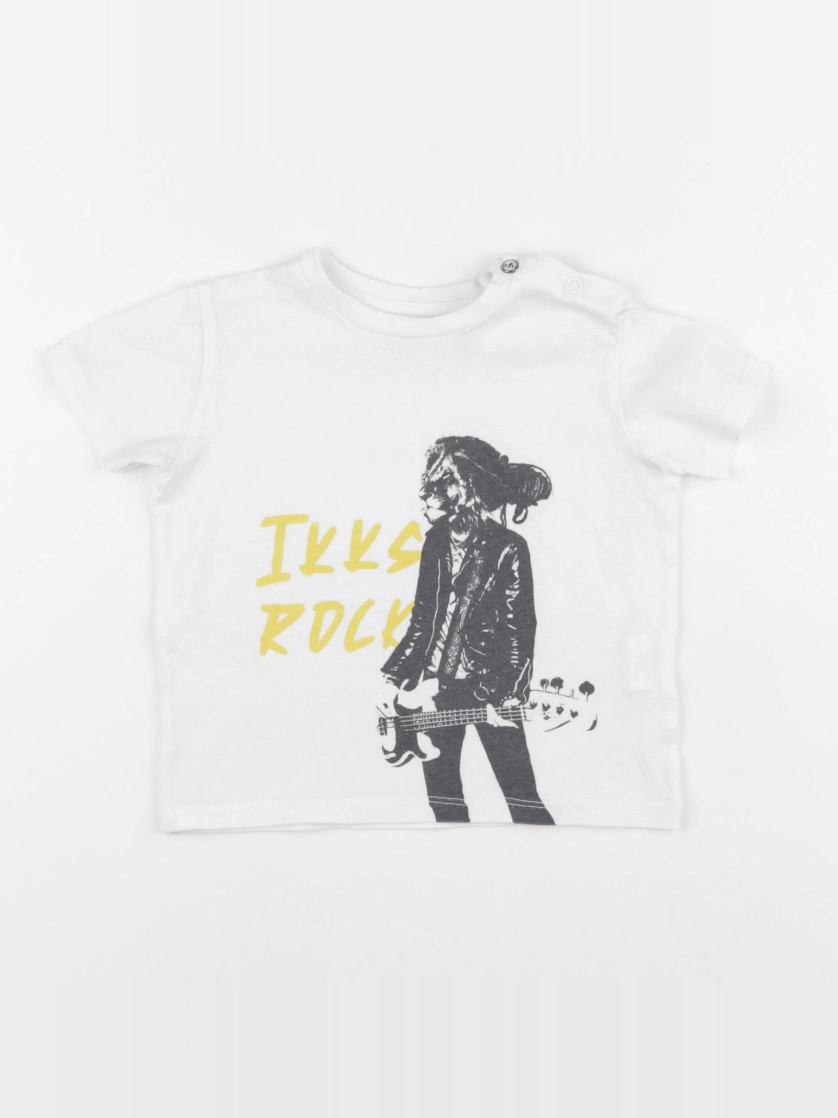 IKKS - tee-shirt blanc - 12 mois