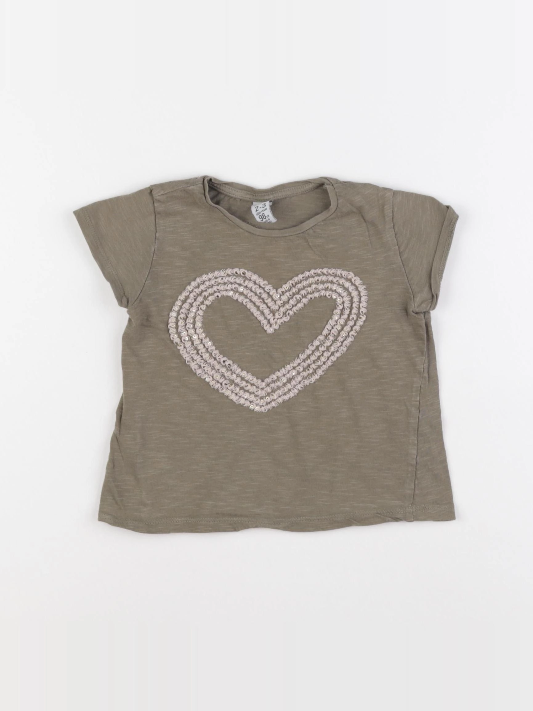 Zara - tee-shirt vert - 2 ans