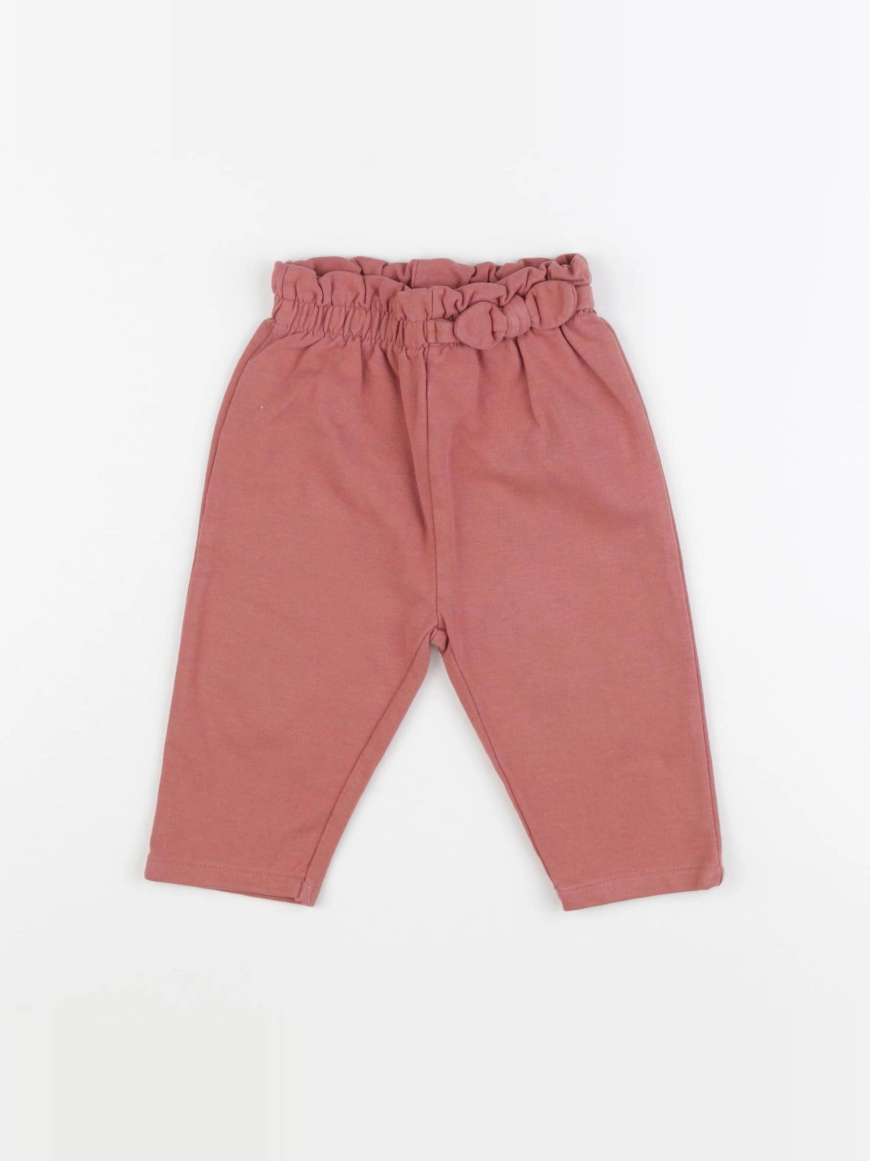 Vertbaudet - pantalon rose - 9 mois